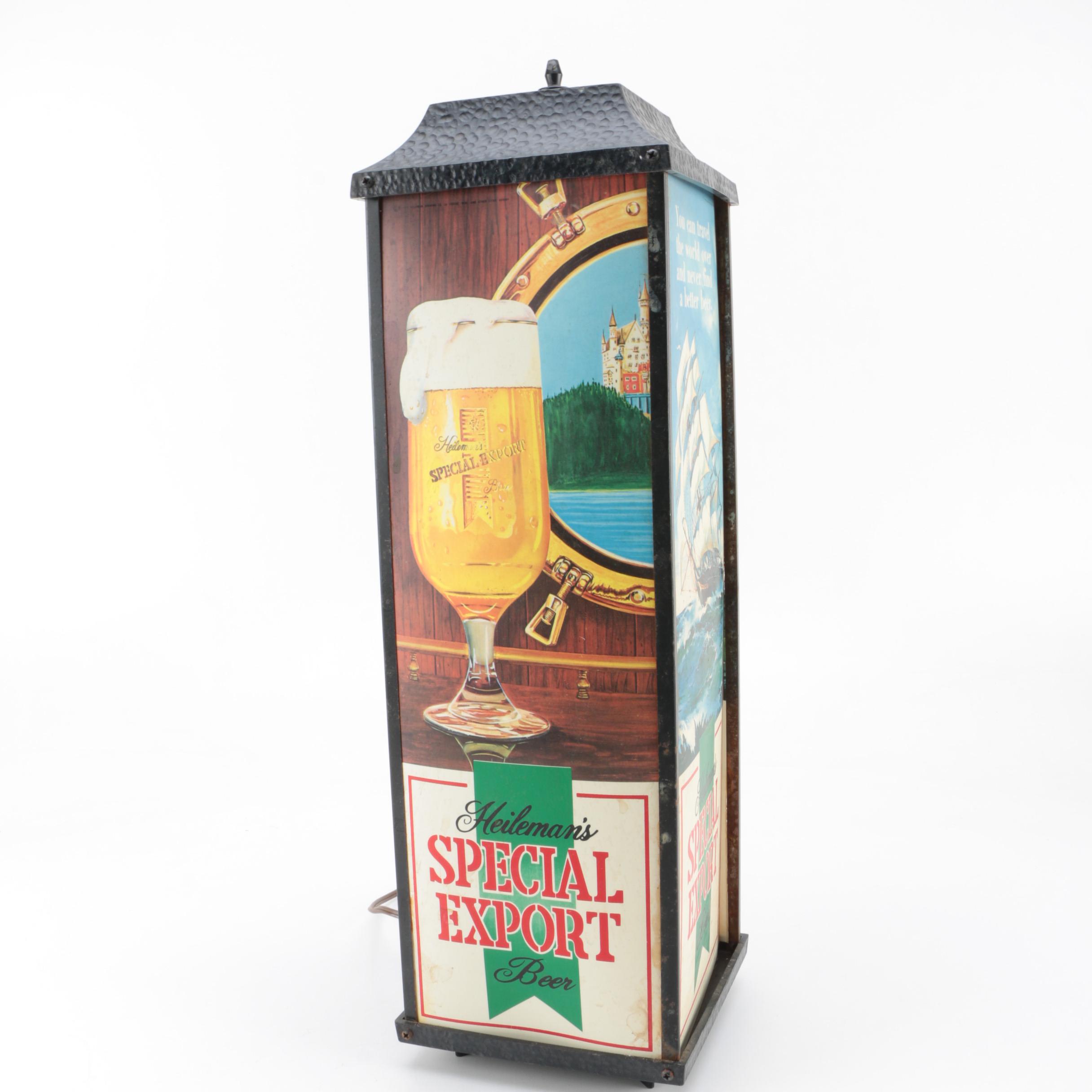 Heileman's Special Export Beer Advertising Sign