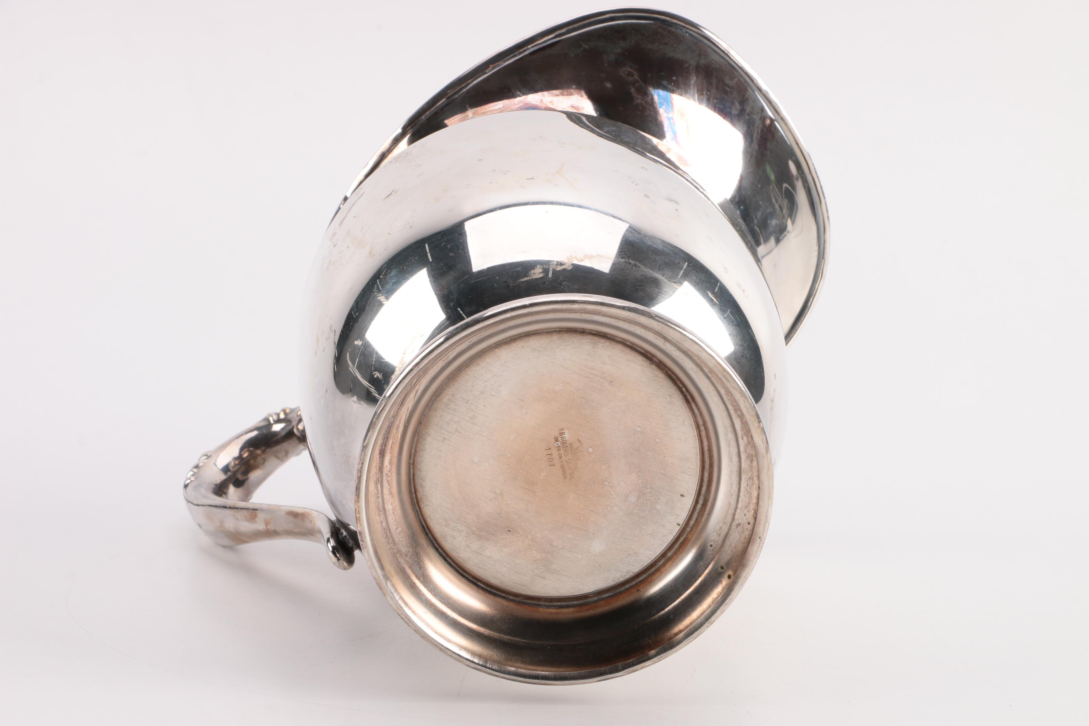 F.B. Rogers Silver Plate Water Pitcher