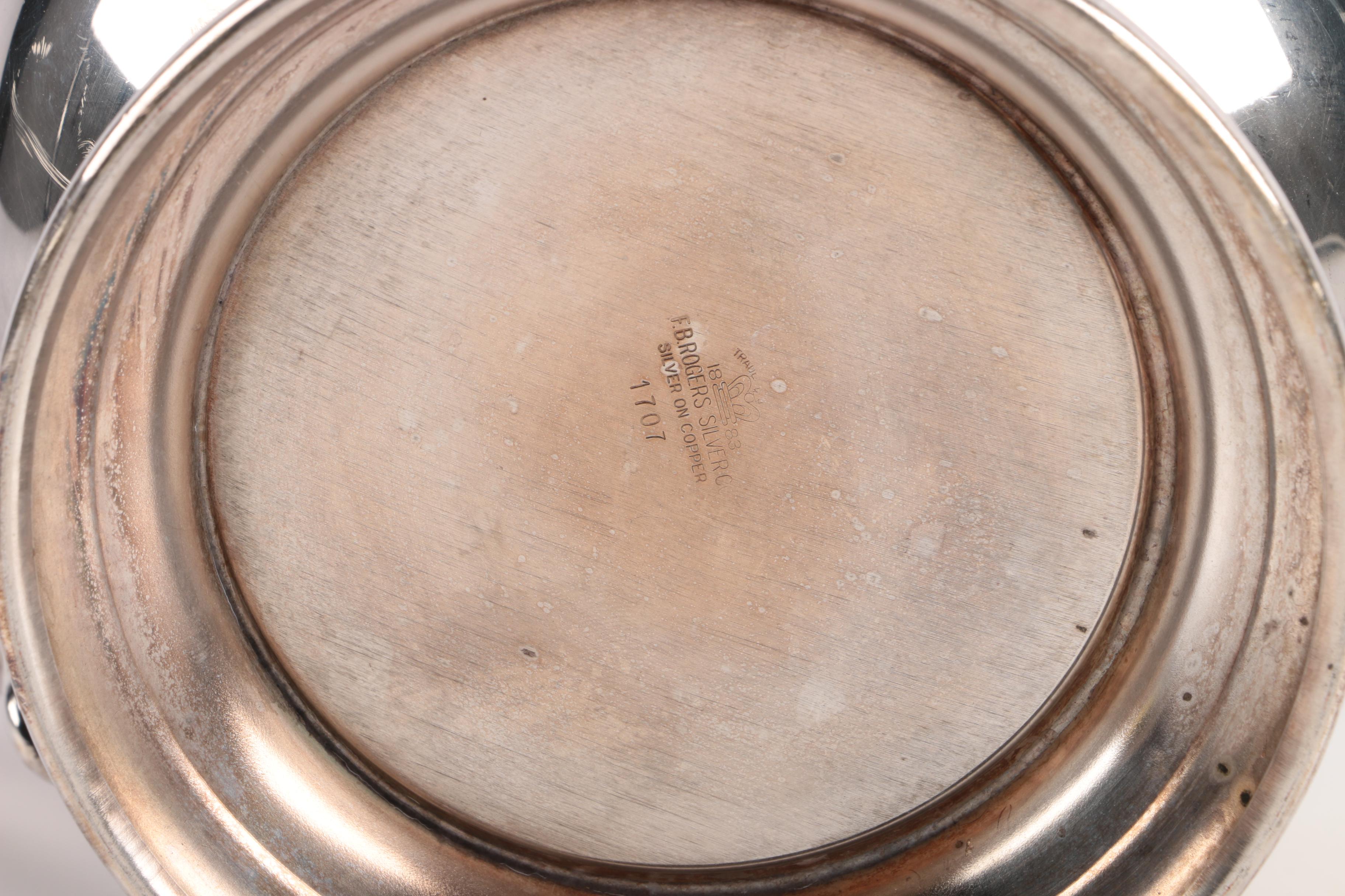 F.B. Rogers Silver Plate Water Pitcher