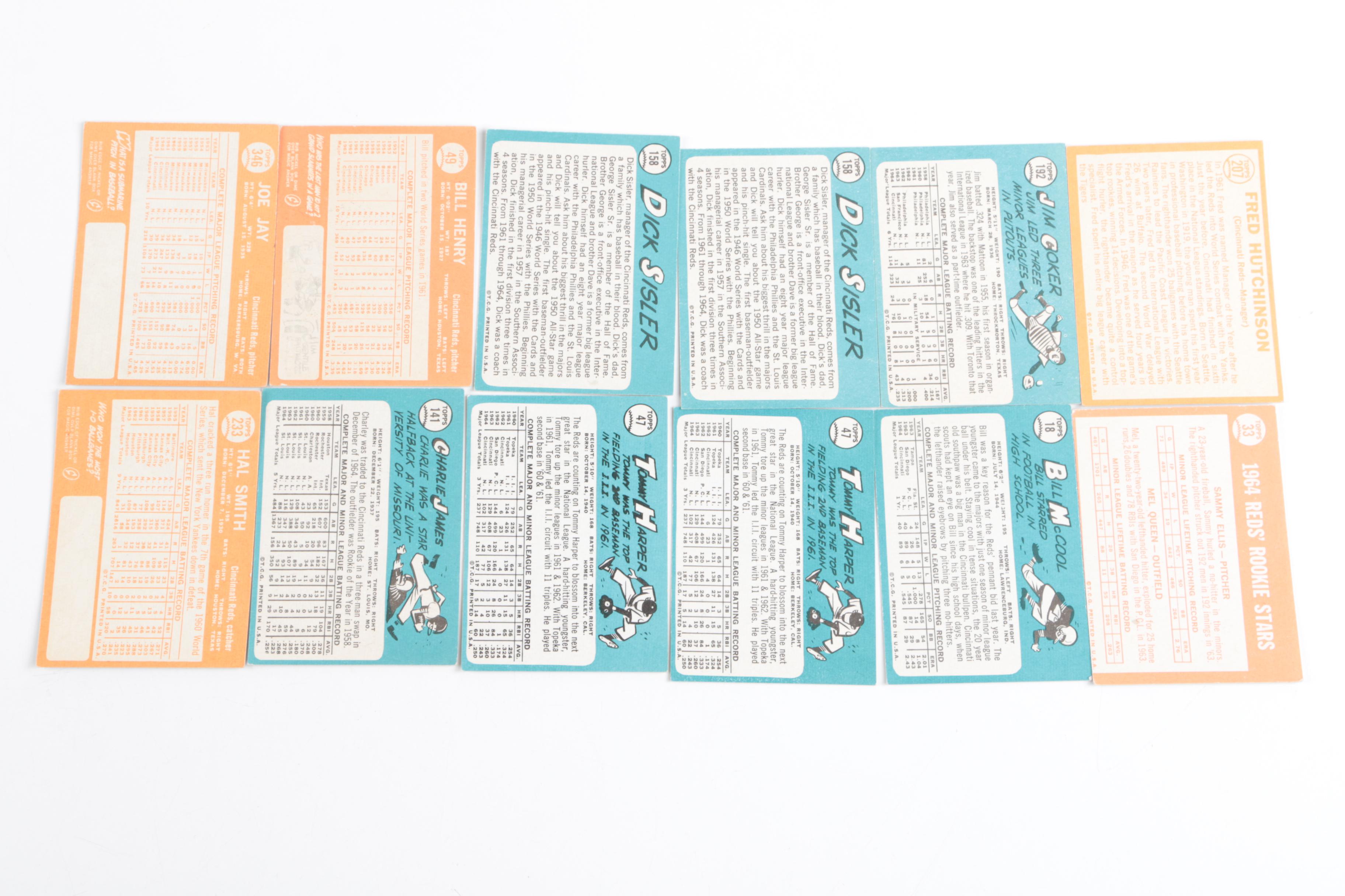 1964-65 Topps Reds Baseball Cards