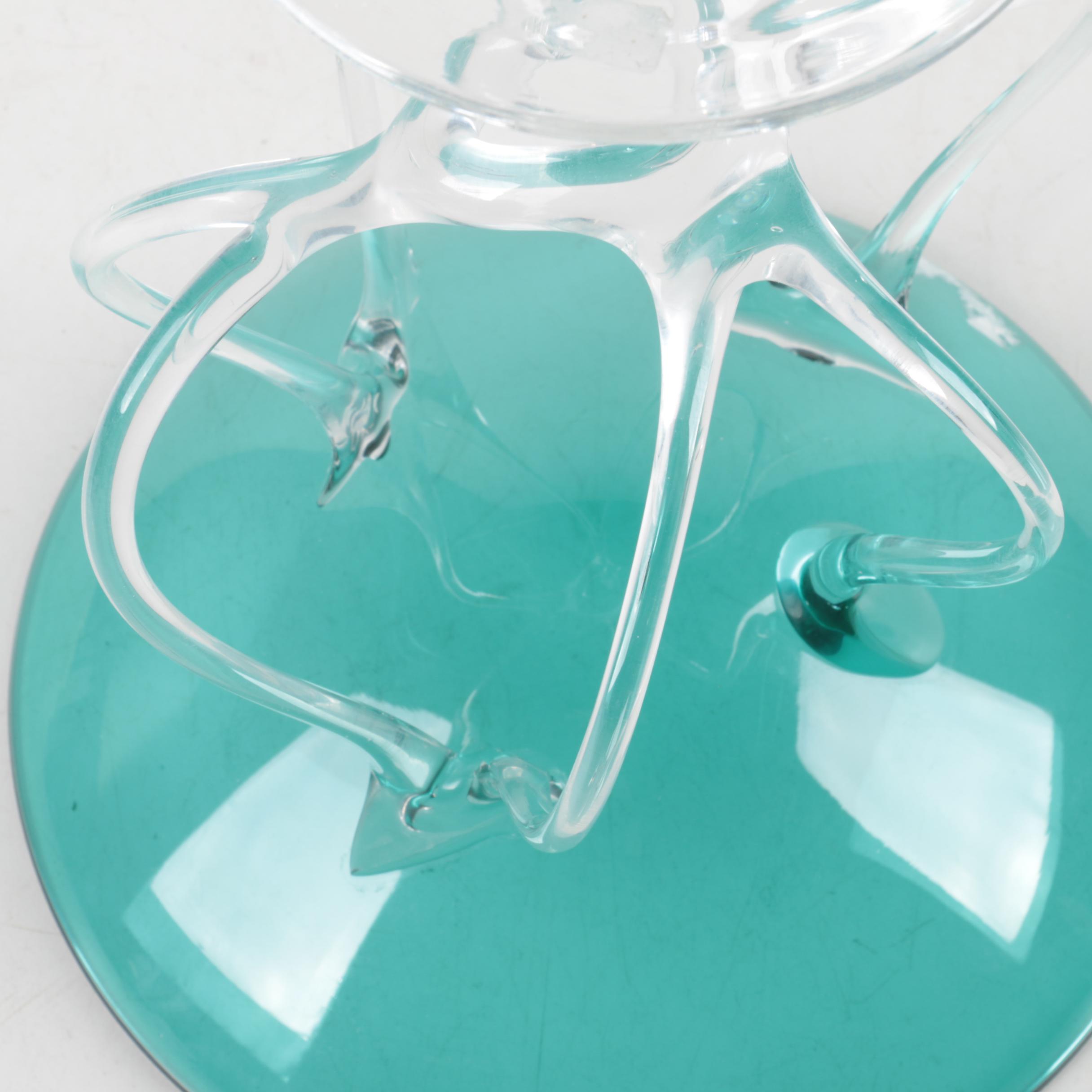 Macocha Style Art Glass Decorative Bowl