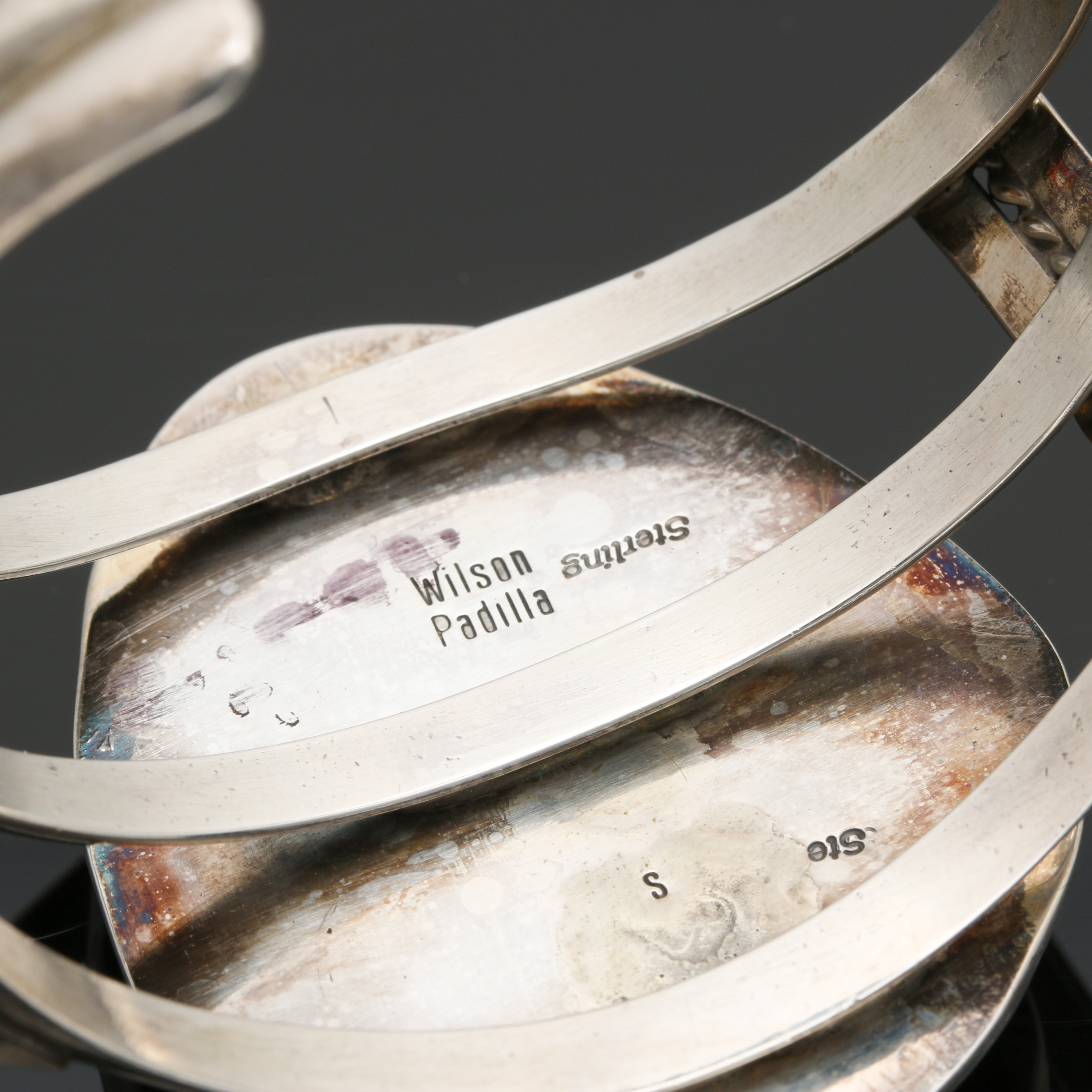 Wilson Padilla Navajo Sterling Silver Turquoise Cuff Bracelet