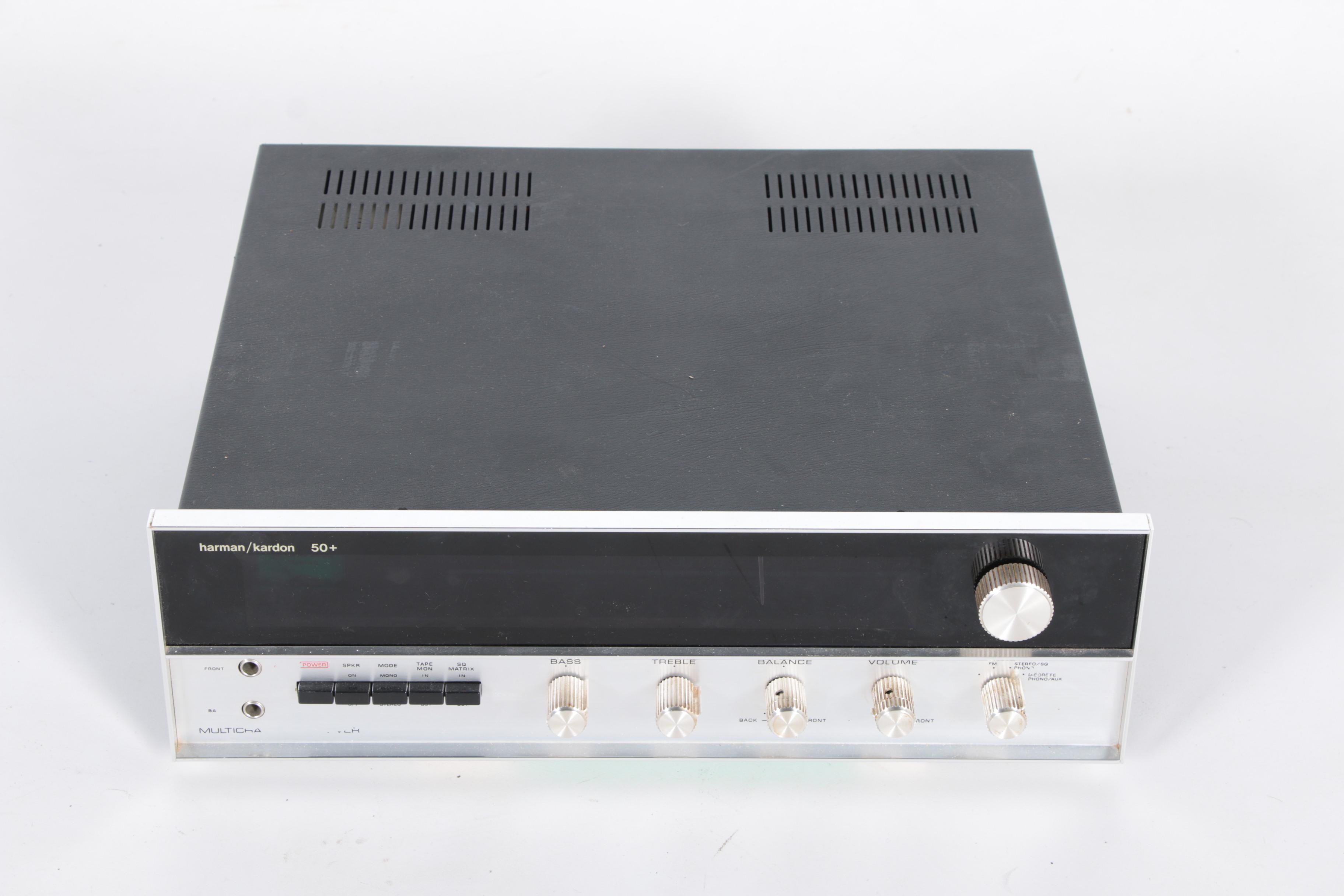 Vintage Harman-Kardon Model 50+ AM/FM Multichannel Stereo Receiver