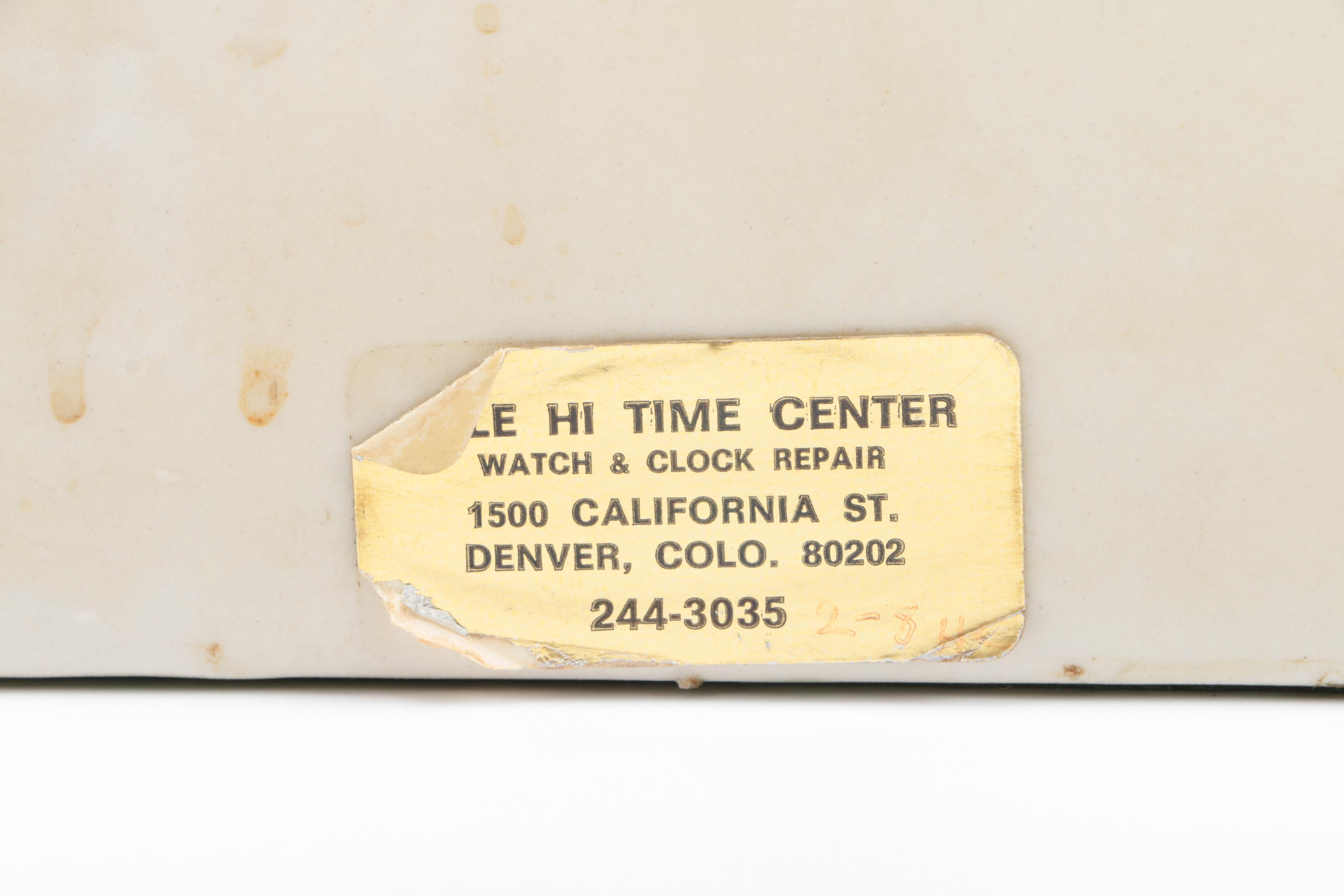 Vintage Sessions Electric Ceramic Mantel Clock