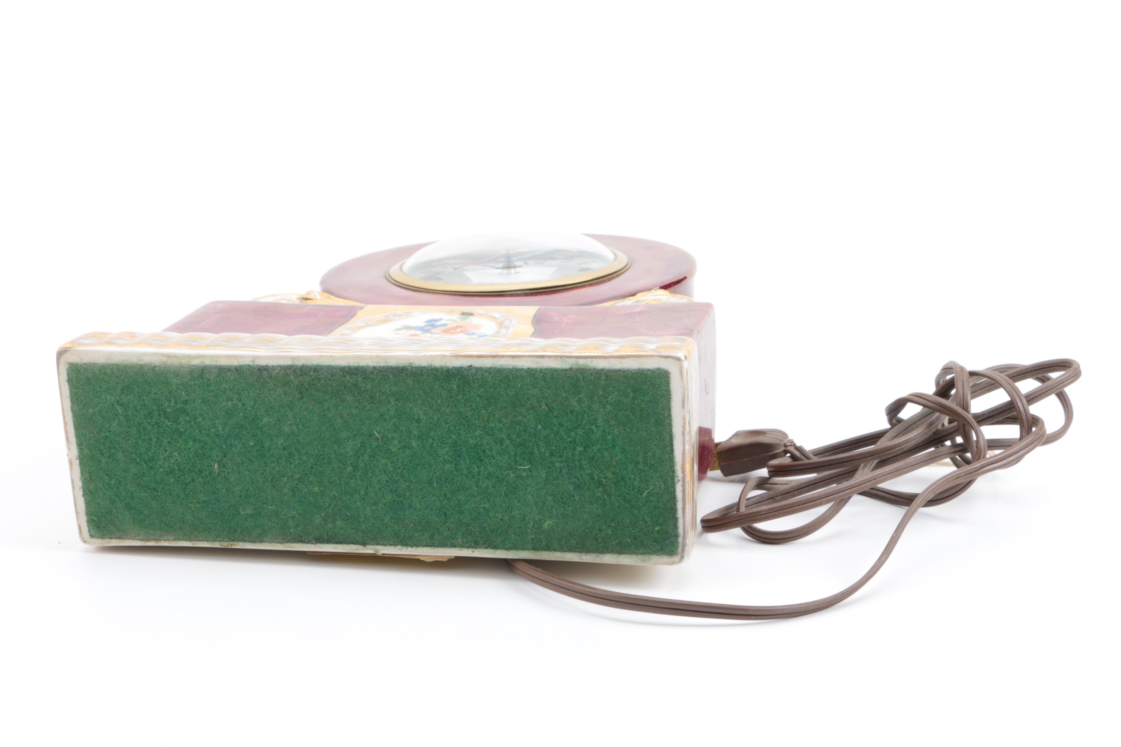 Vintage Sessions Electric Ceramic Mantel Clock