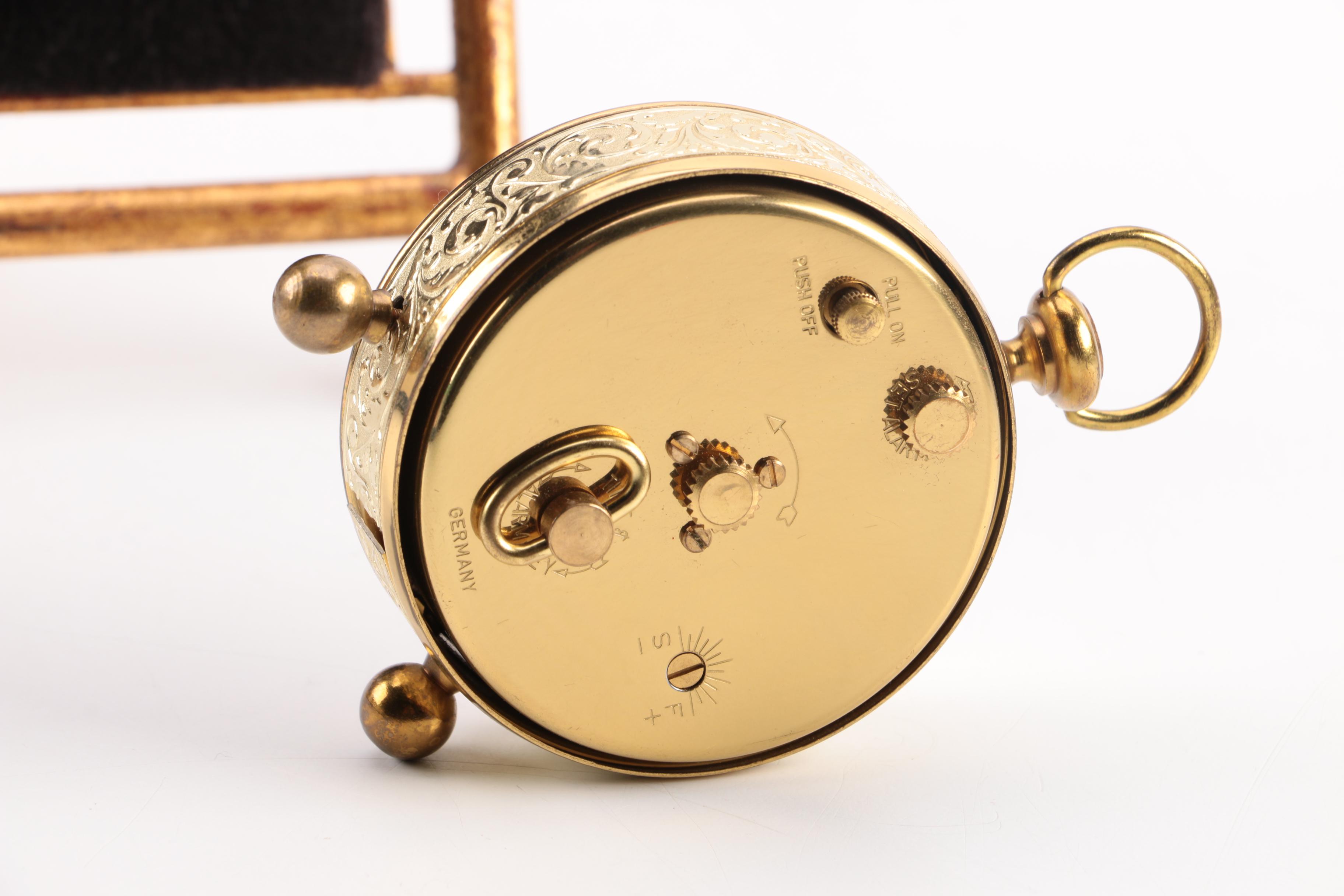 Floran Travel Alarm Clock on Easel