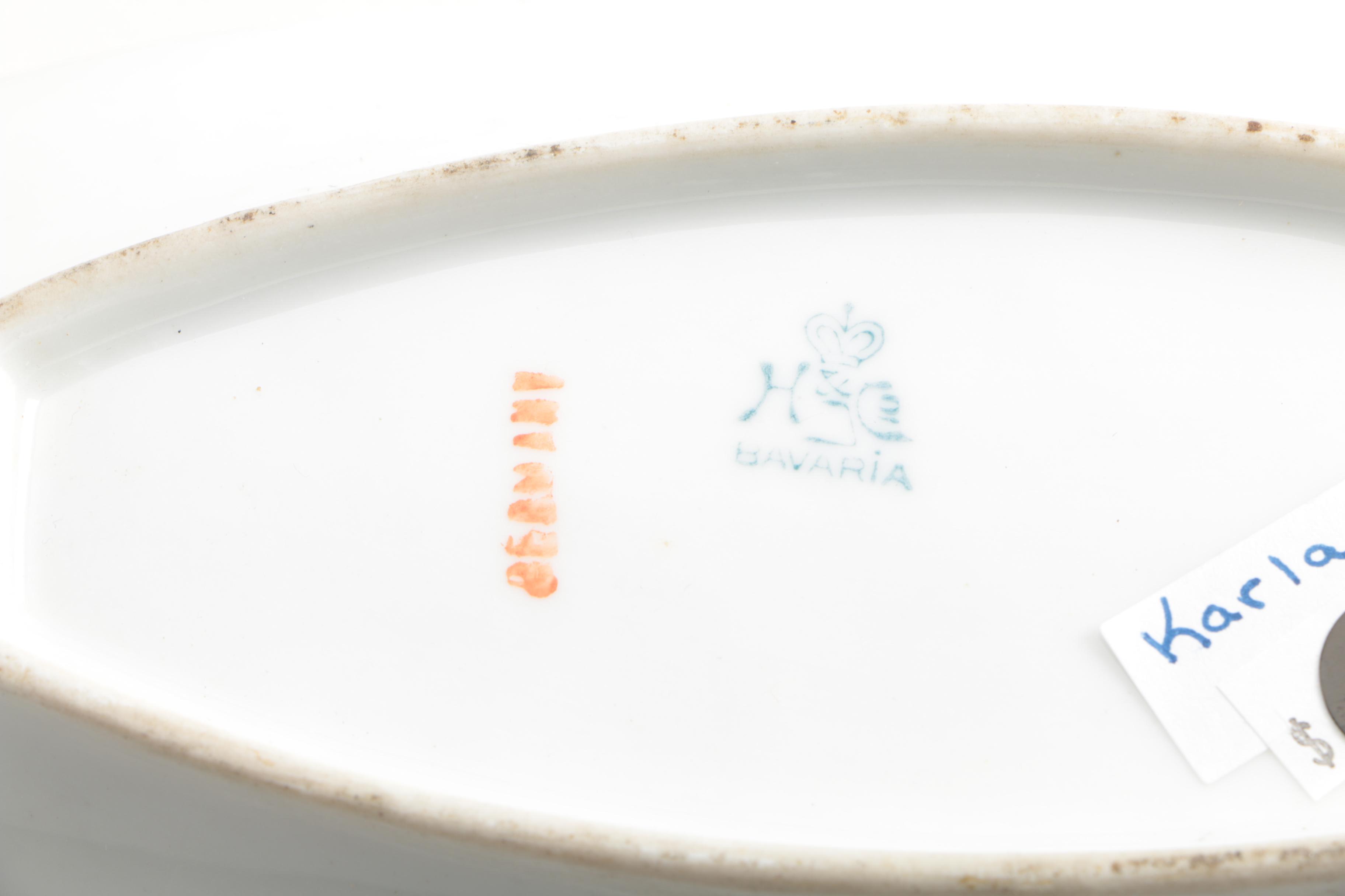 Vintage and Antique Bavarian Celery Dishes