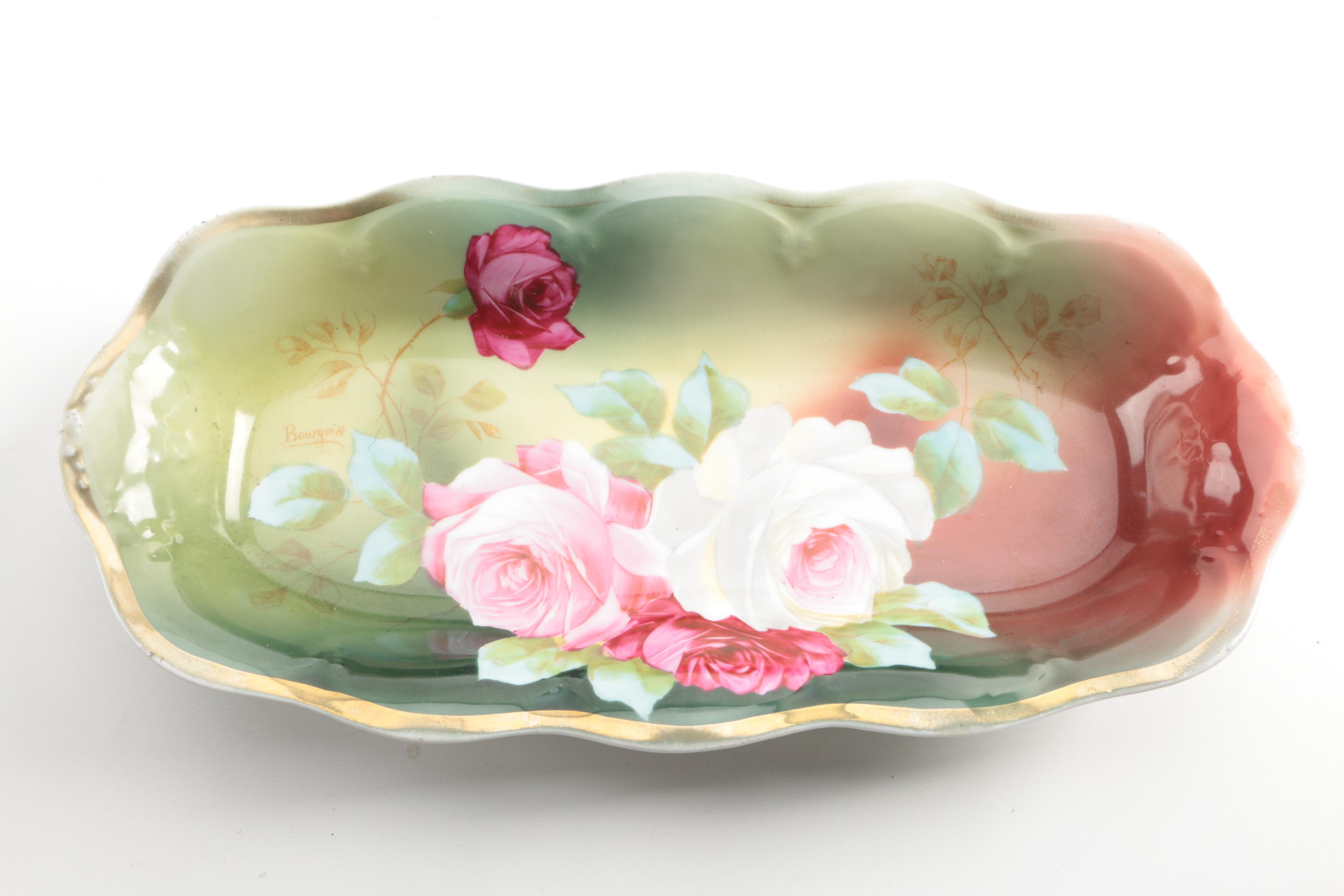 Vintage and Antique Bavarian Celery Dishes