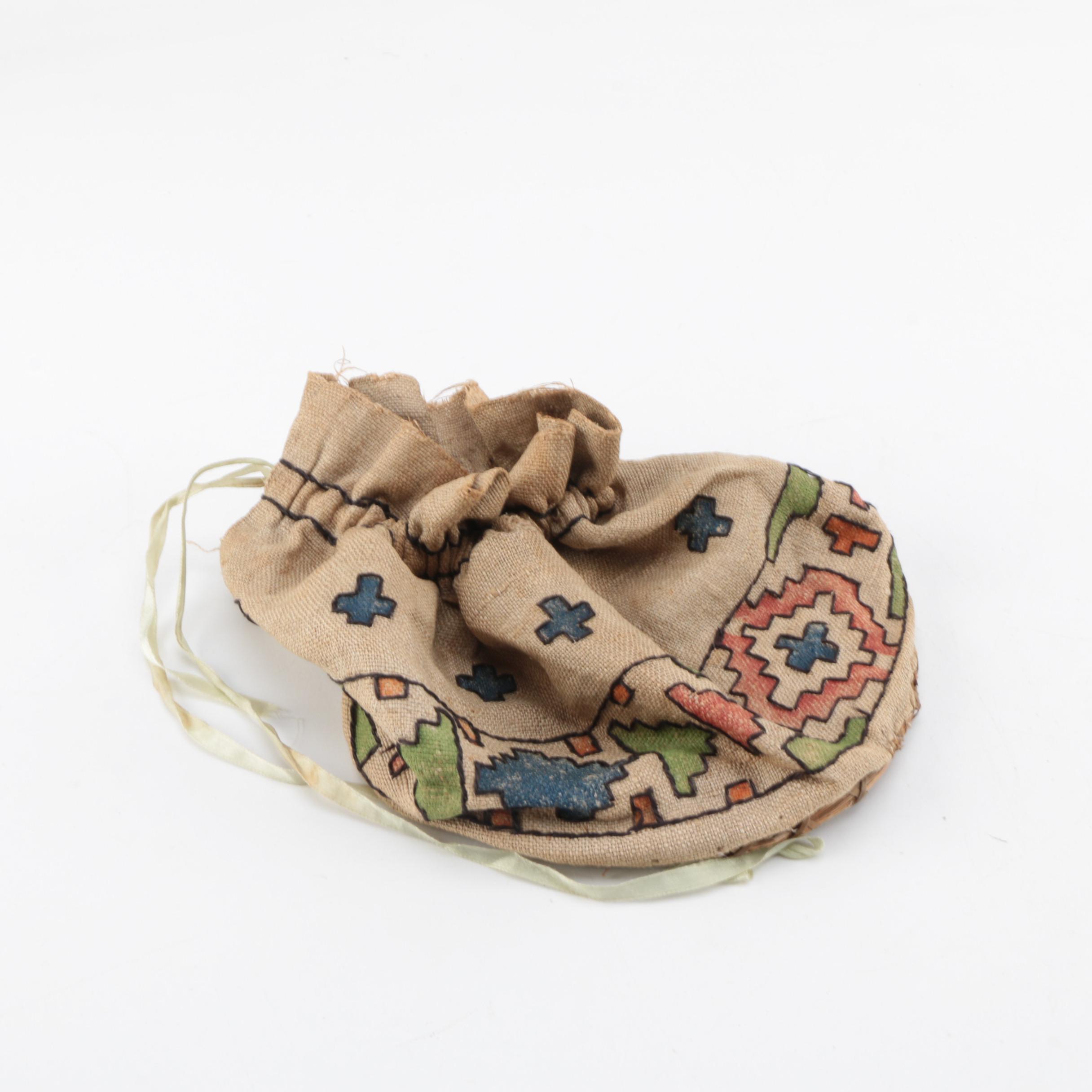 Vintage Purse, Drawstring Bags and Linens