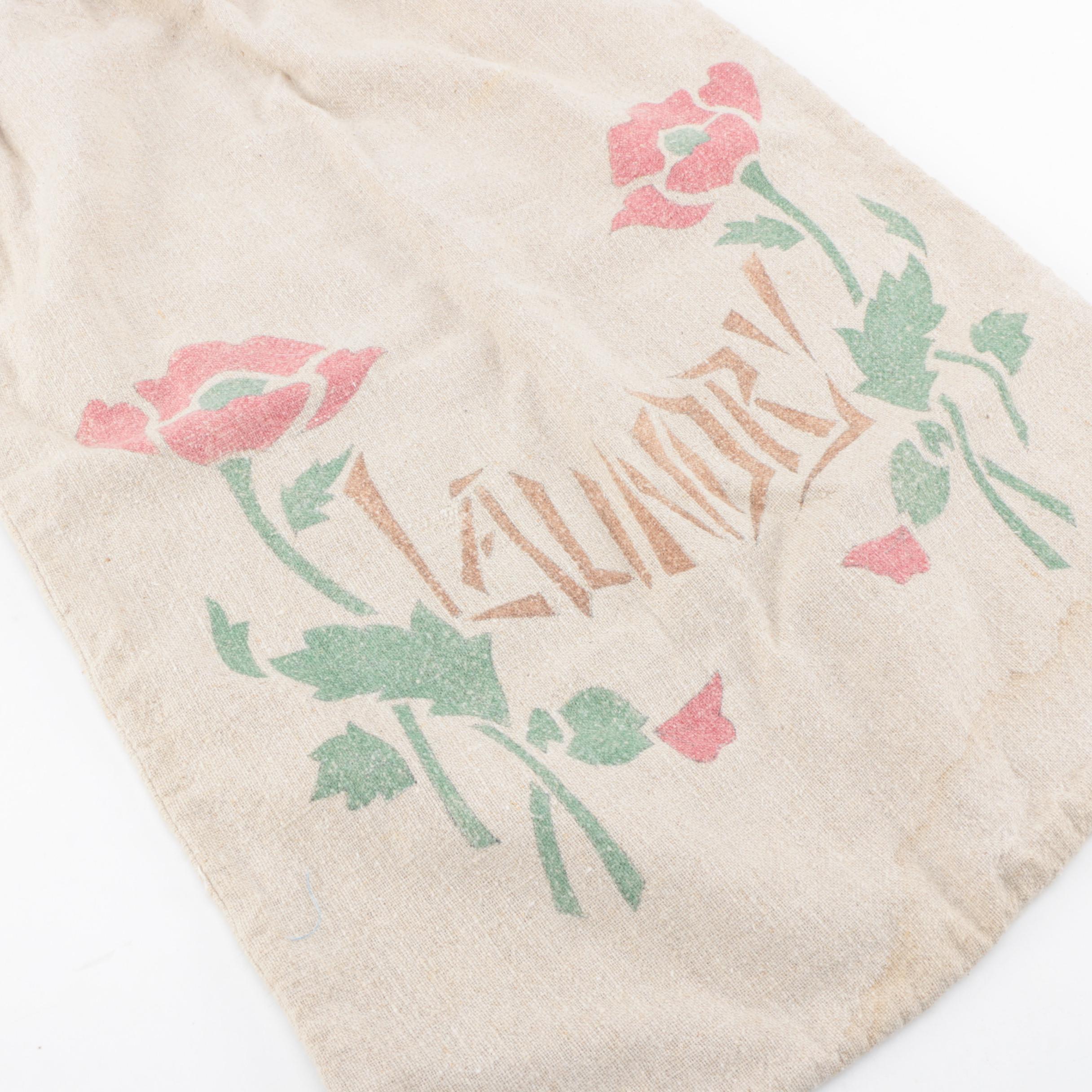 Vintage Purse, Drawstring Bags and Linens