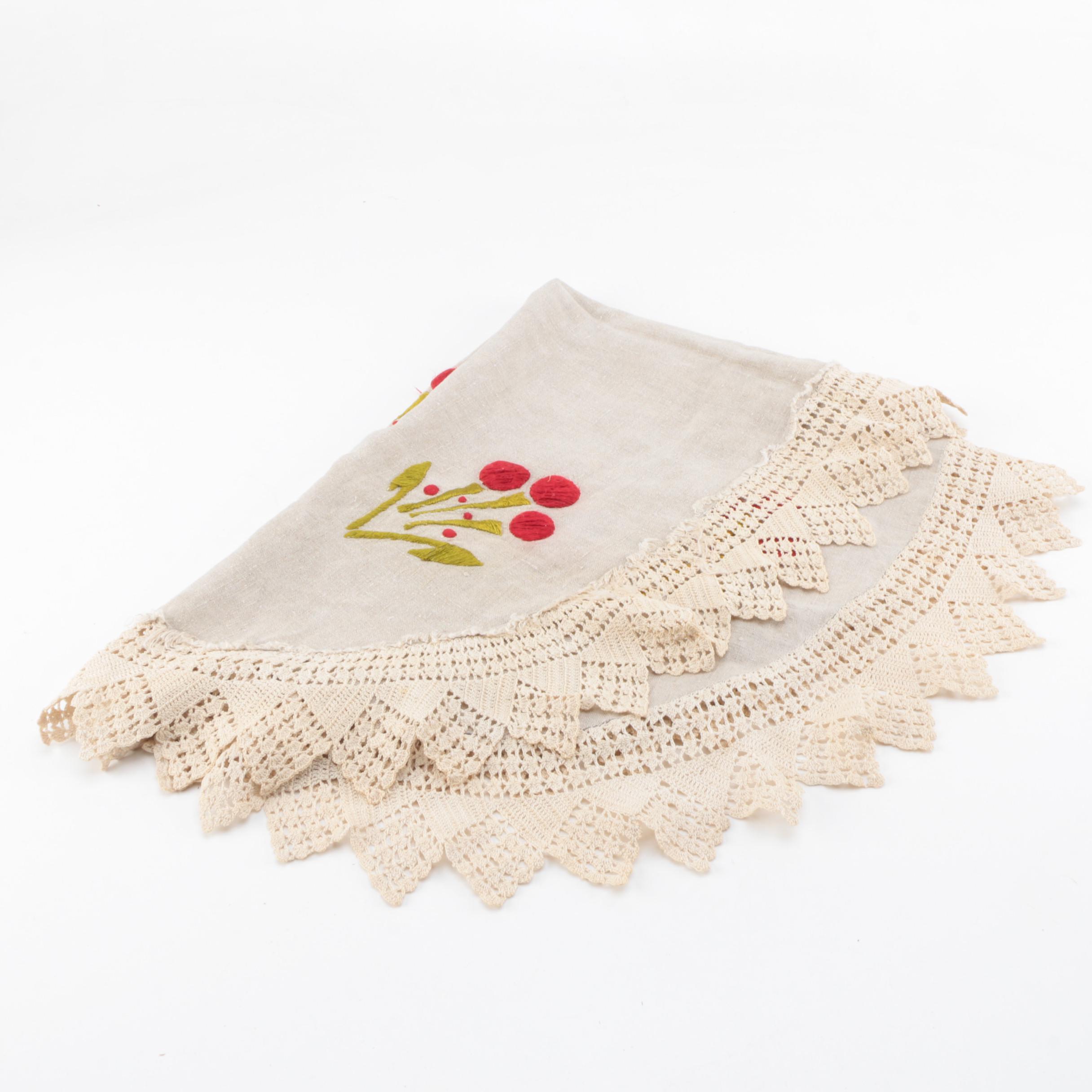 Vintage Purse, Drawstring Bags and Linens