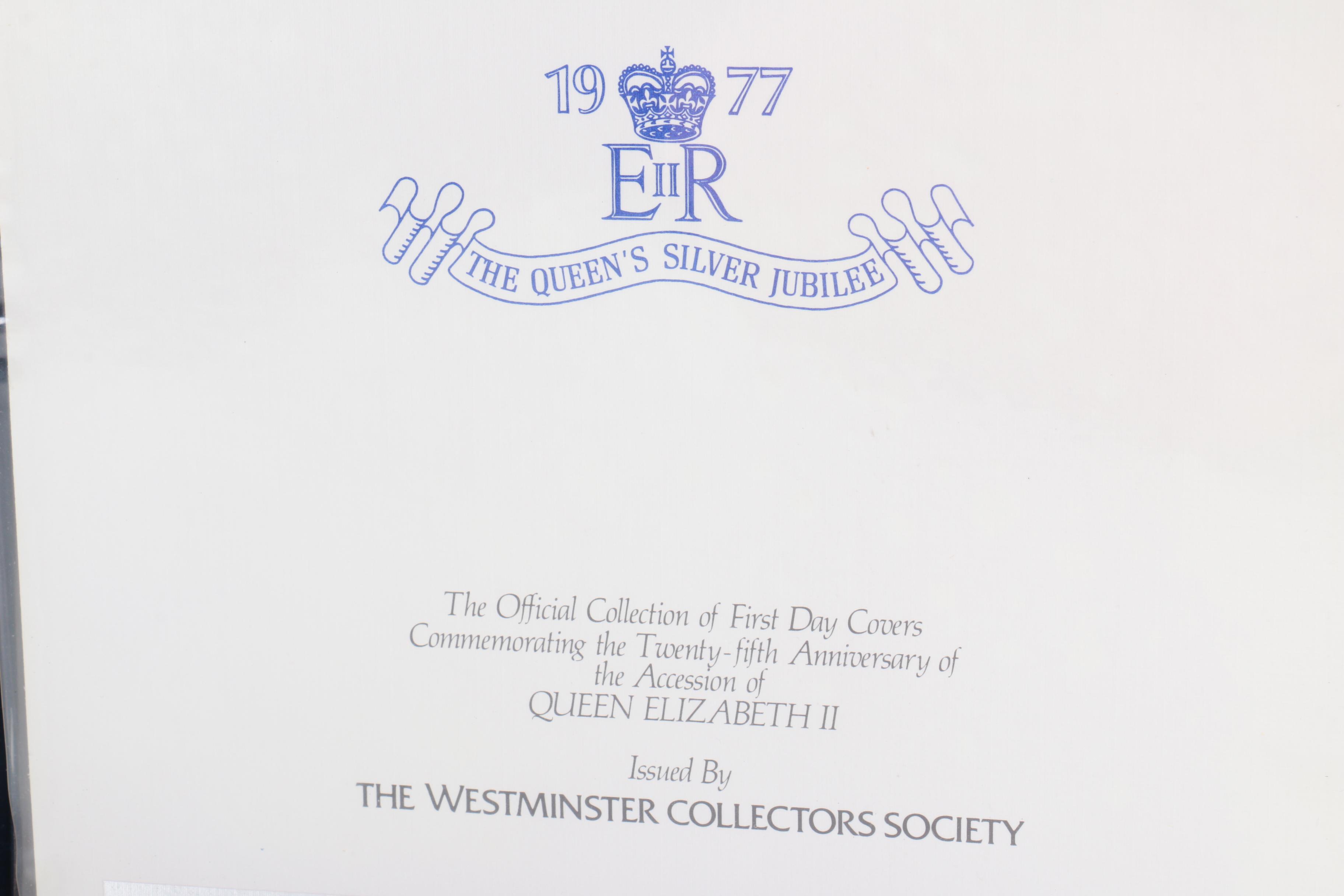 Queen Elizabeth Silver Jubilee Commemorative First Day Covers