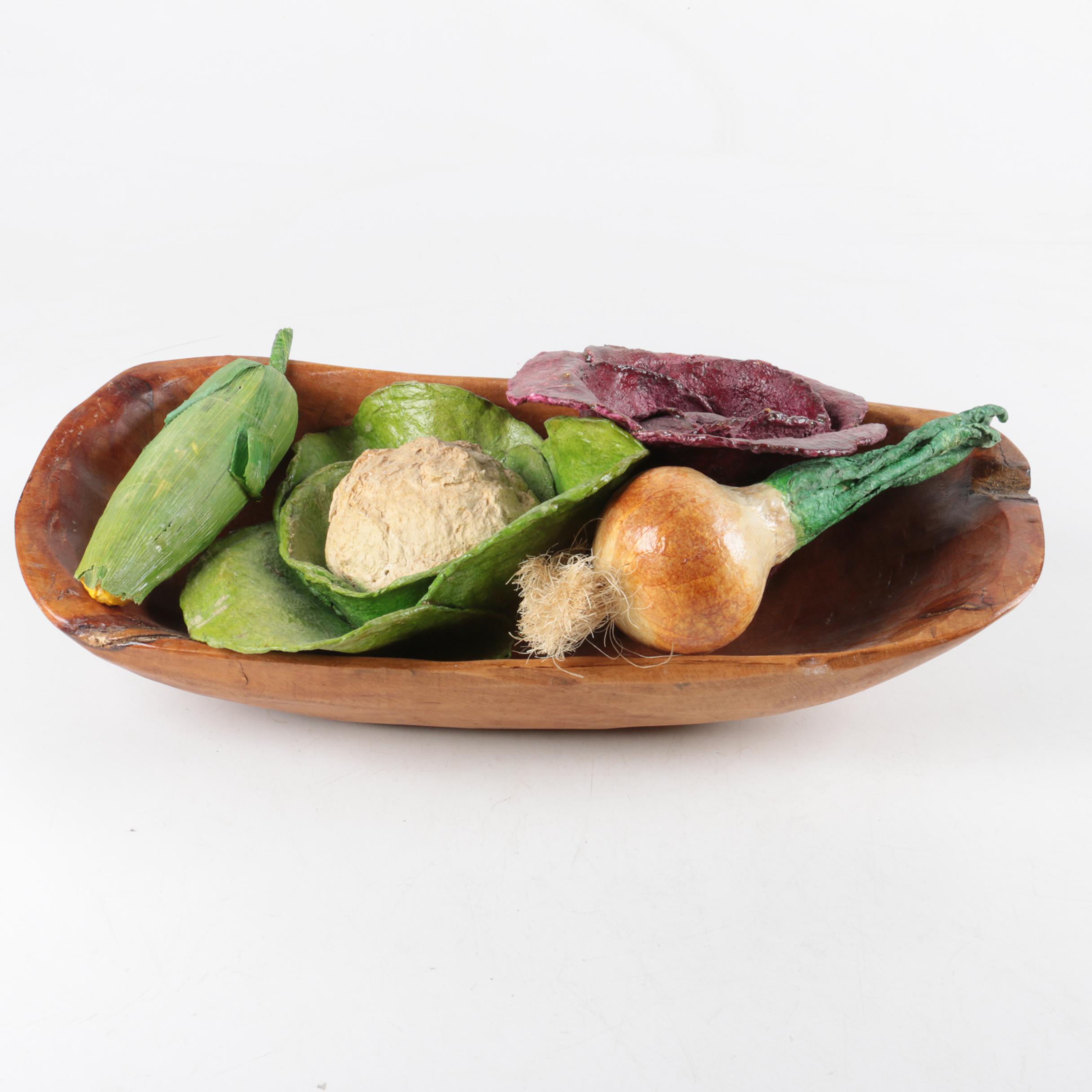 Faux Vegetable Decor