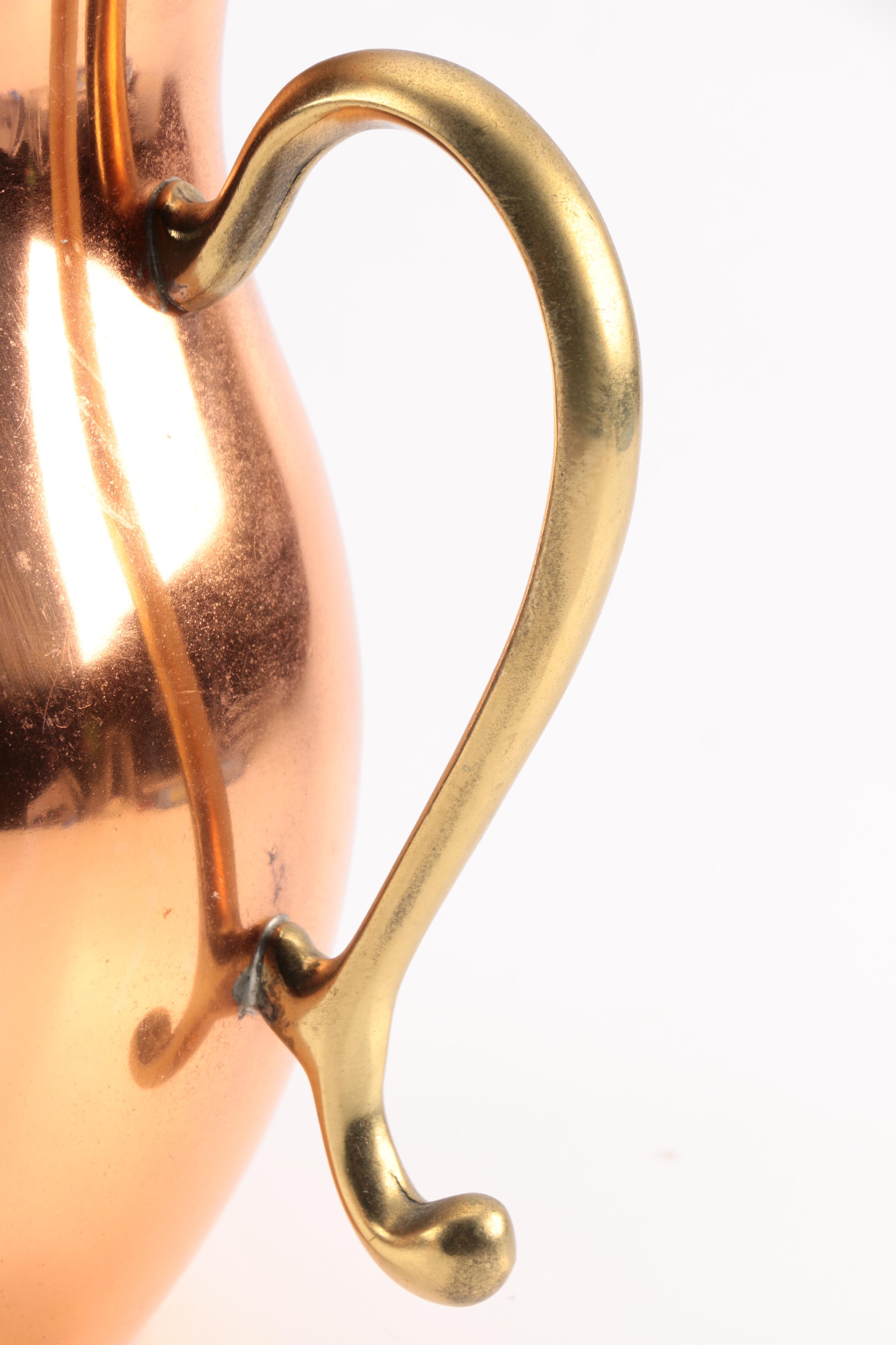 Copper Saucepan and Water Pitcher