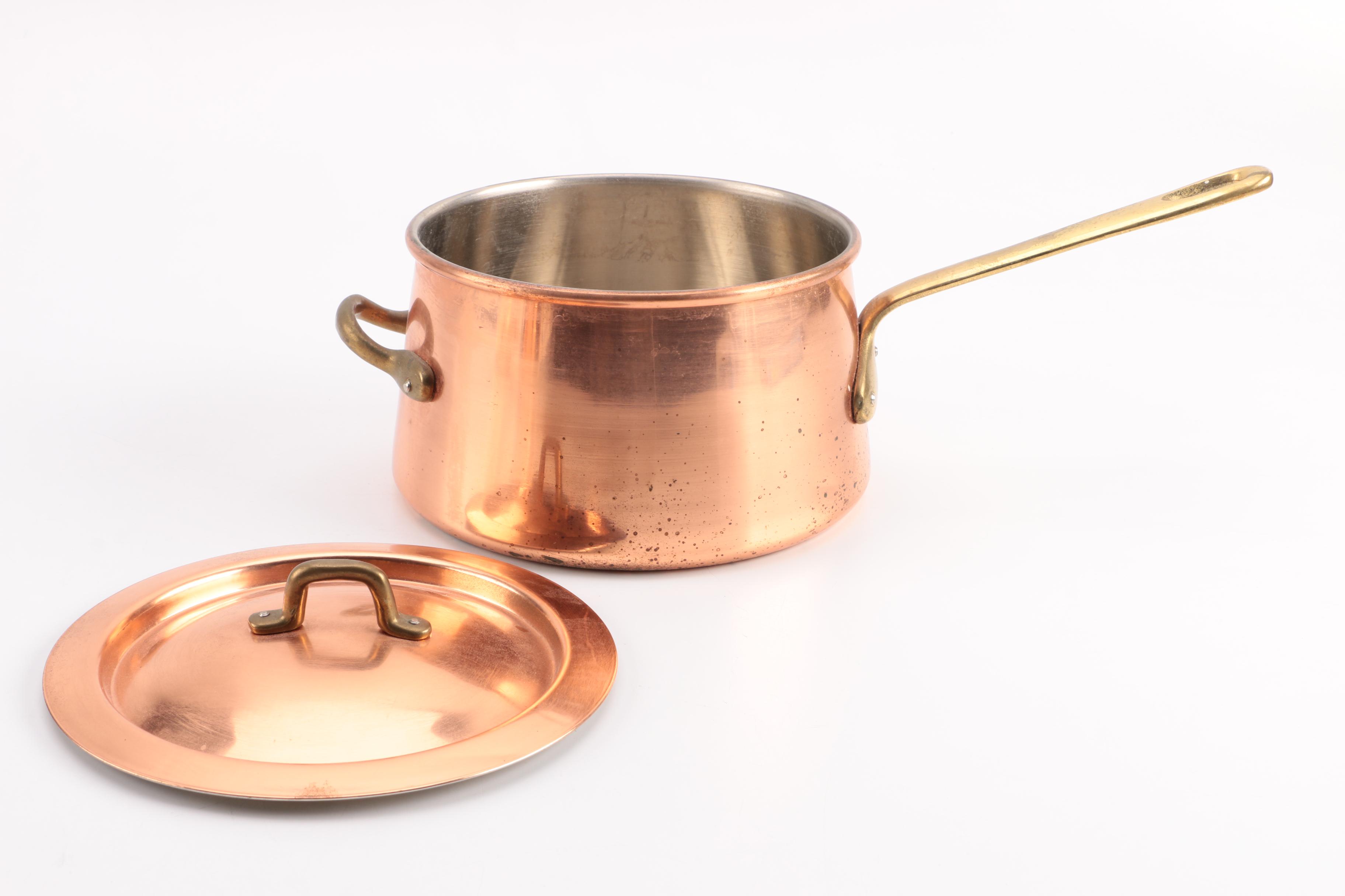 Copper Saucepan and Water Pitcher