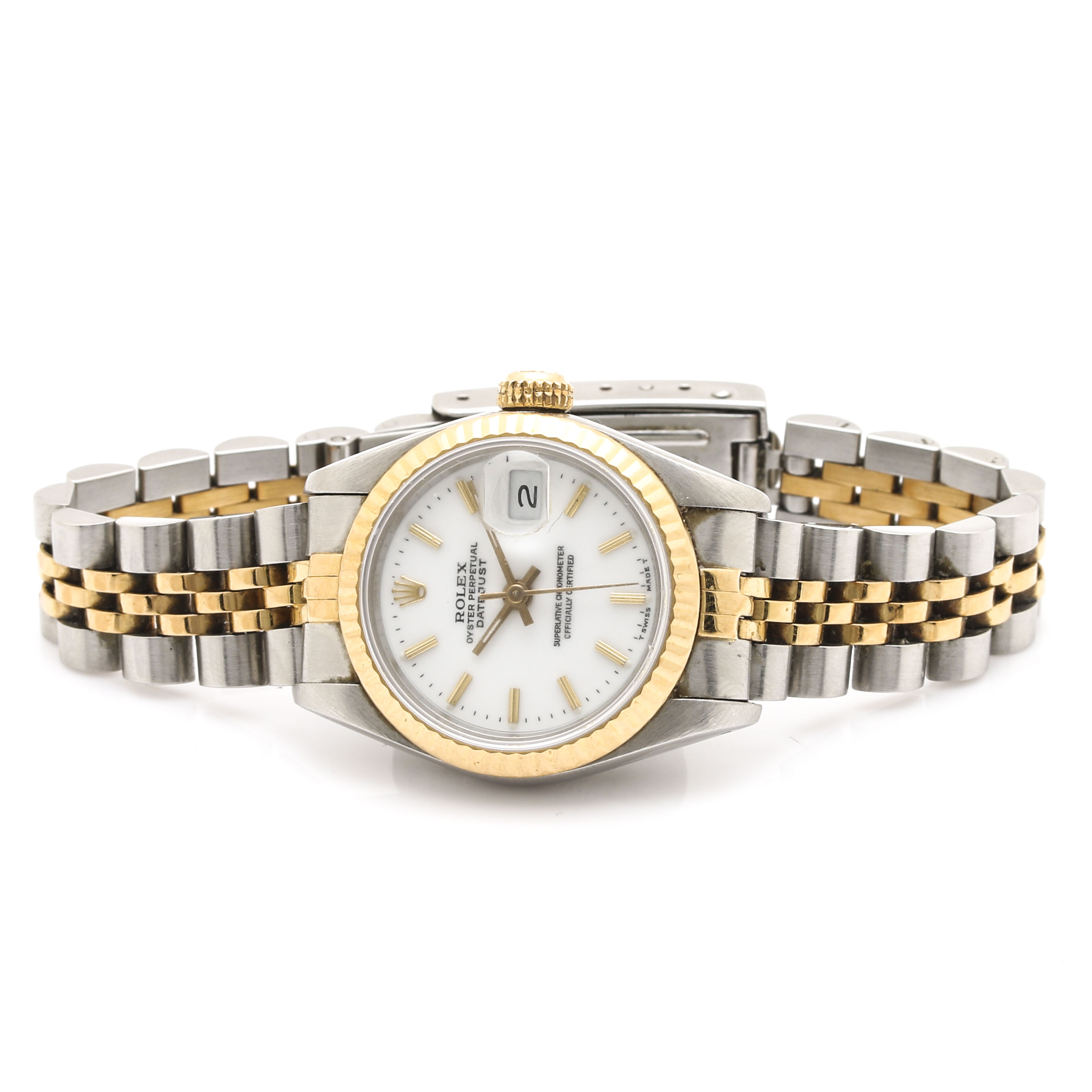 Rolex Oyster Perpetual Datejust 18K Yellow Gold and Stainless Steel Watch