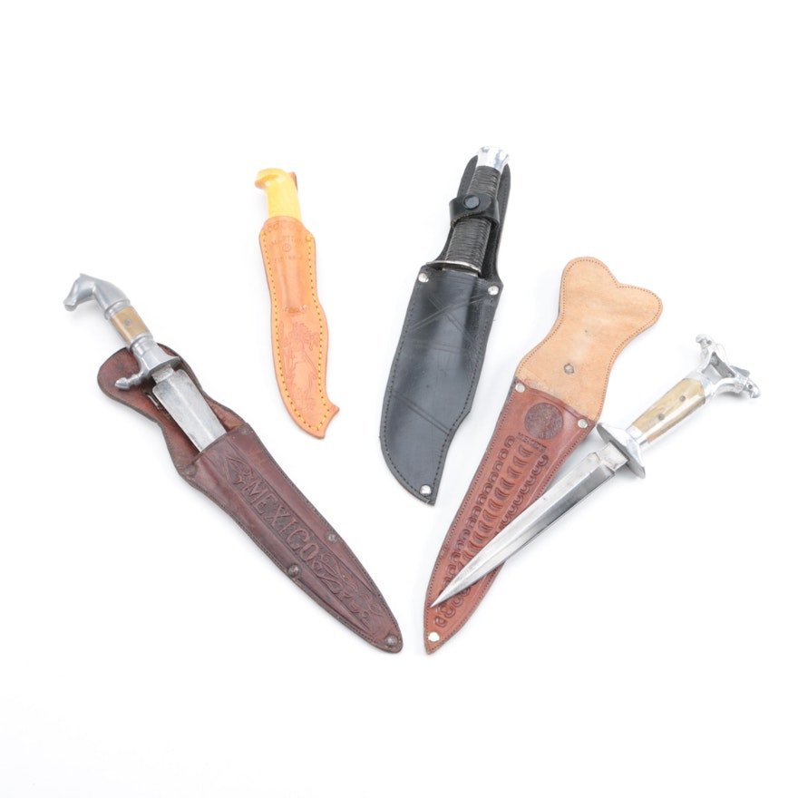 Collection of Fixed Blade Pocket Knives