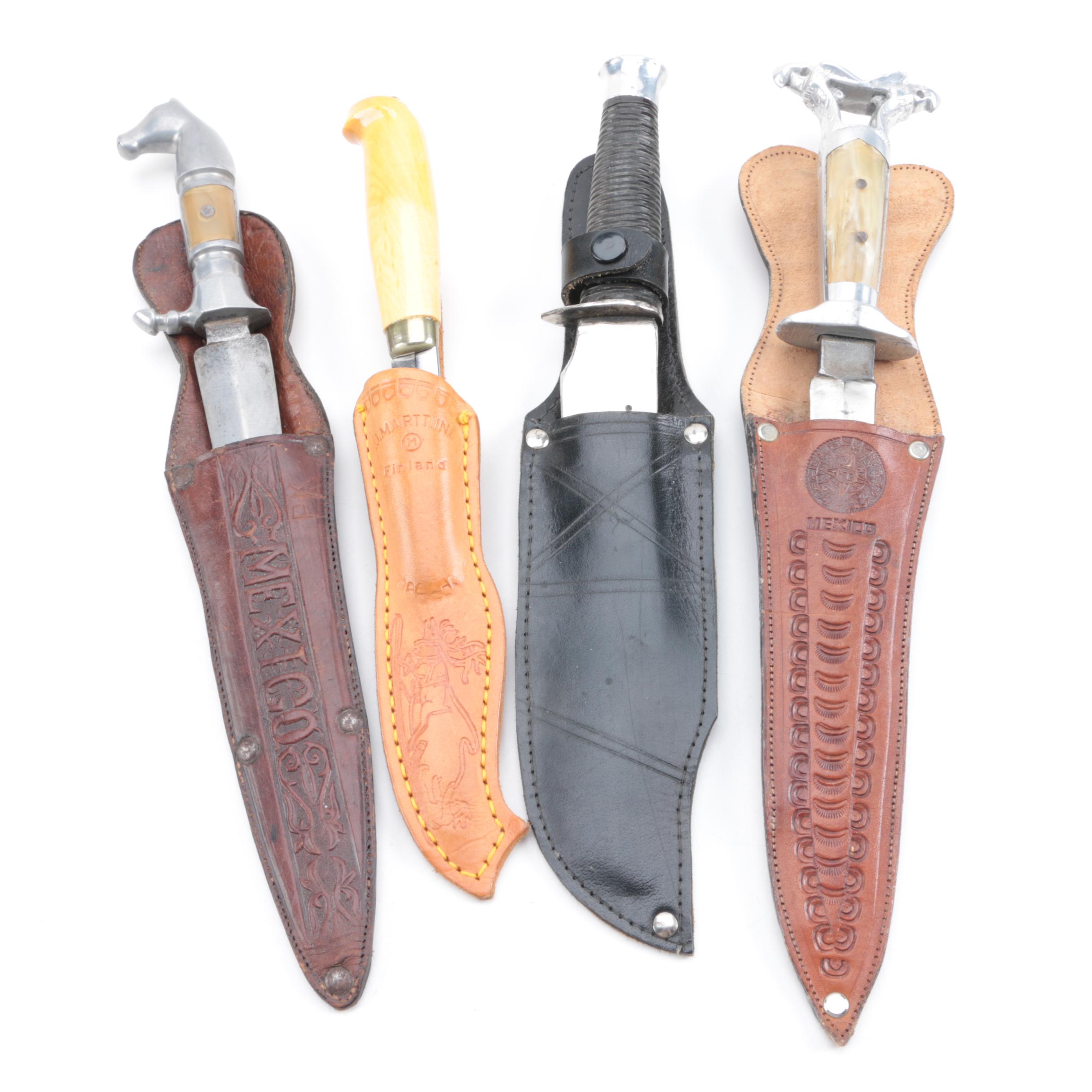 Collection of Fixed Blade Pocket Knives