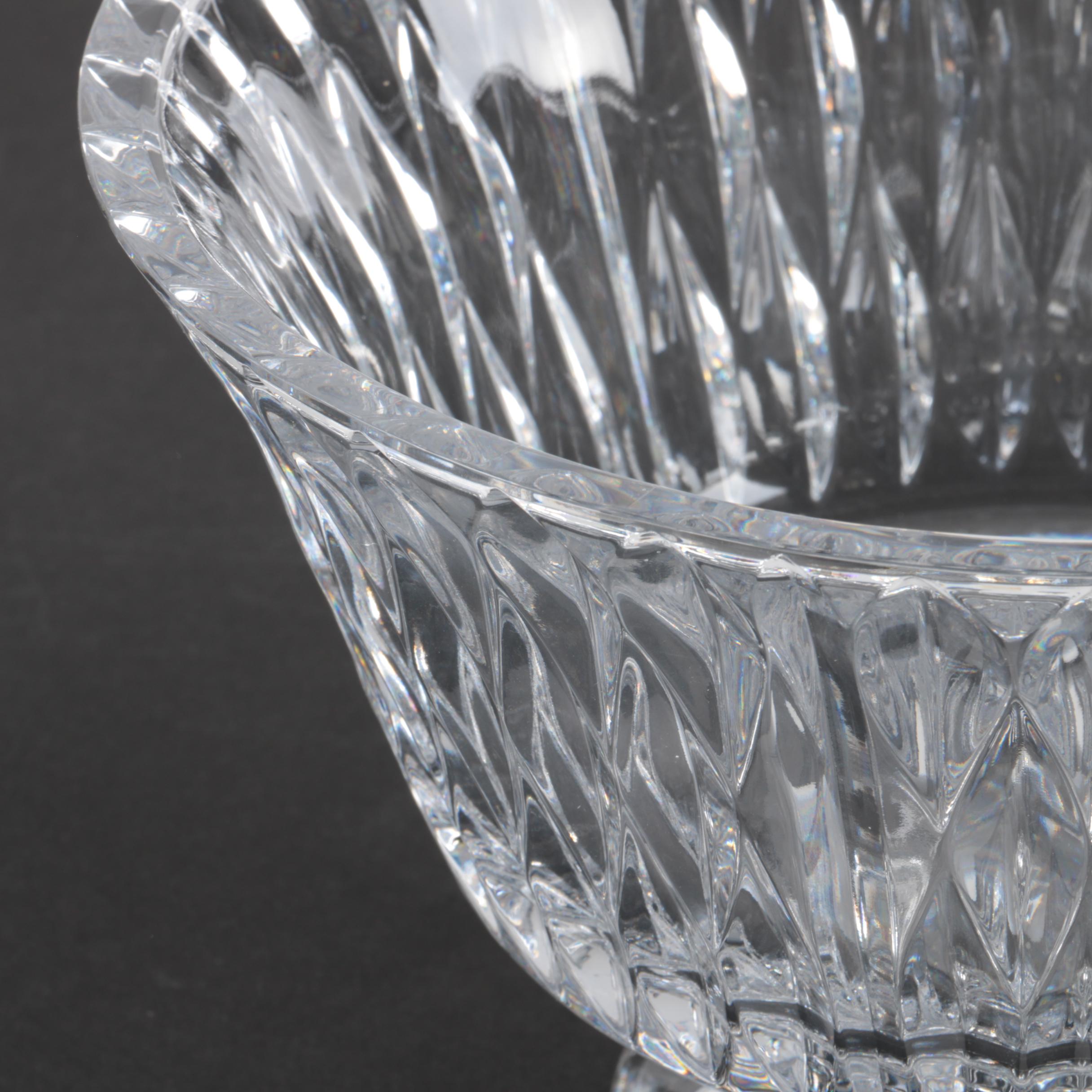Brock Lead Crystal Compote Bowl