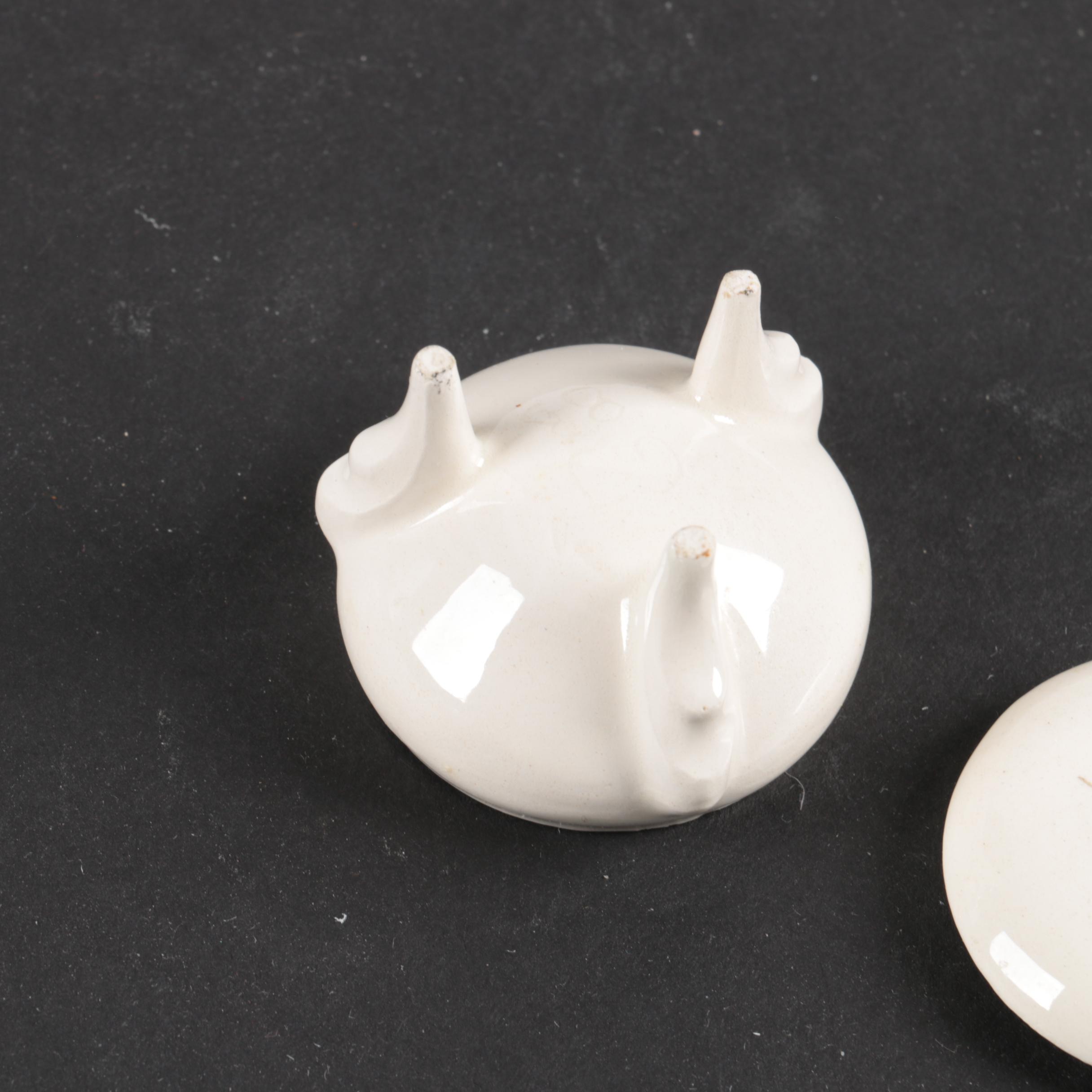 Milk Glass Trinket Box