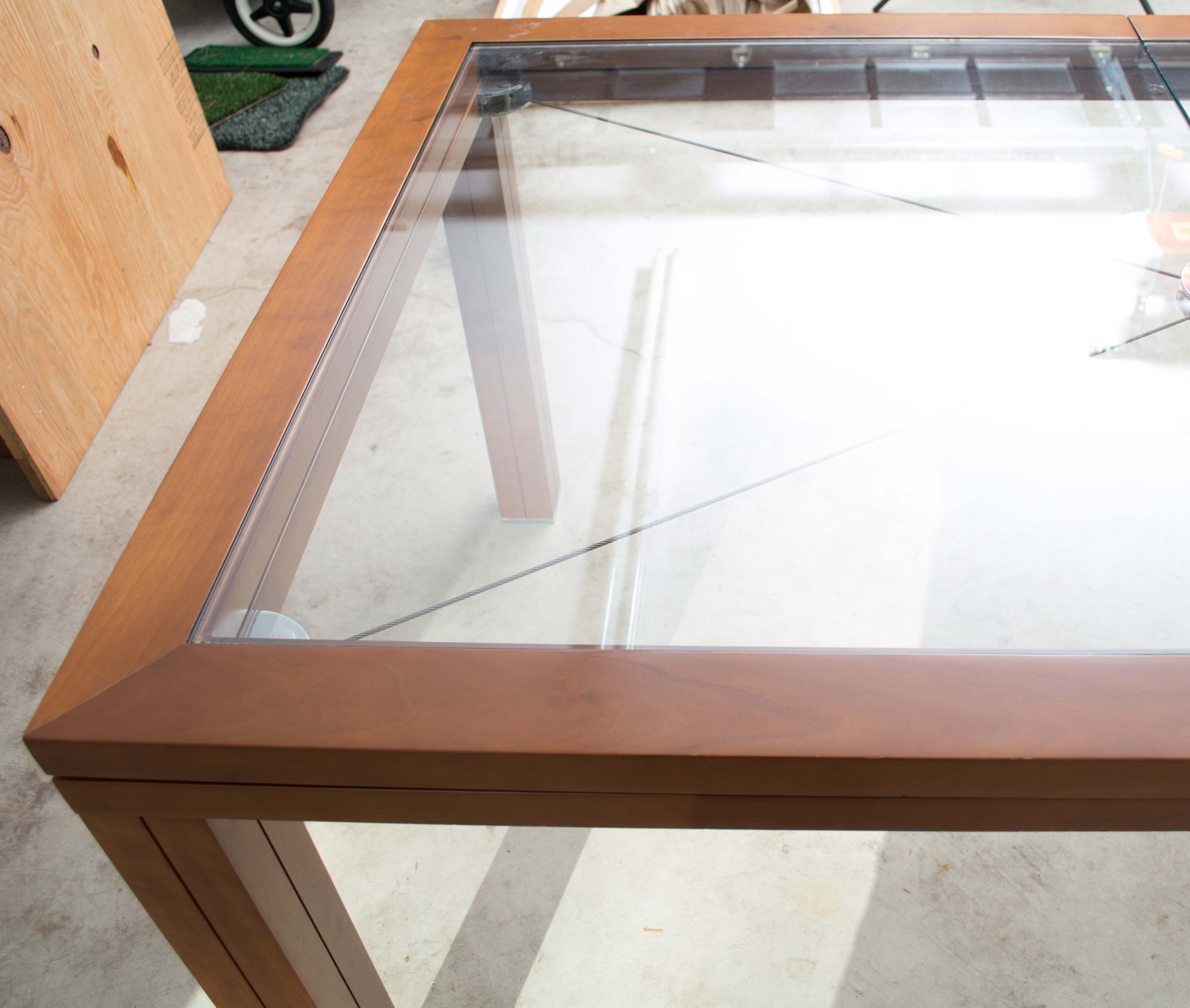 Modern Glass Dining Table by David Lange