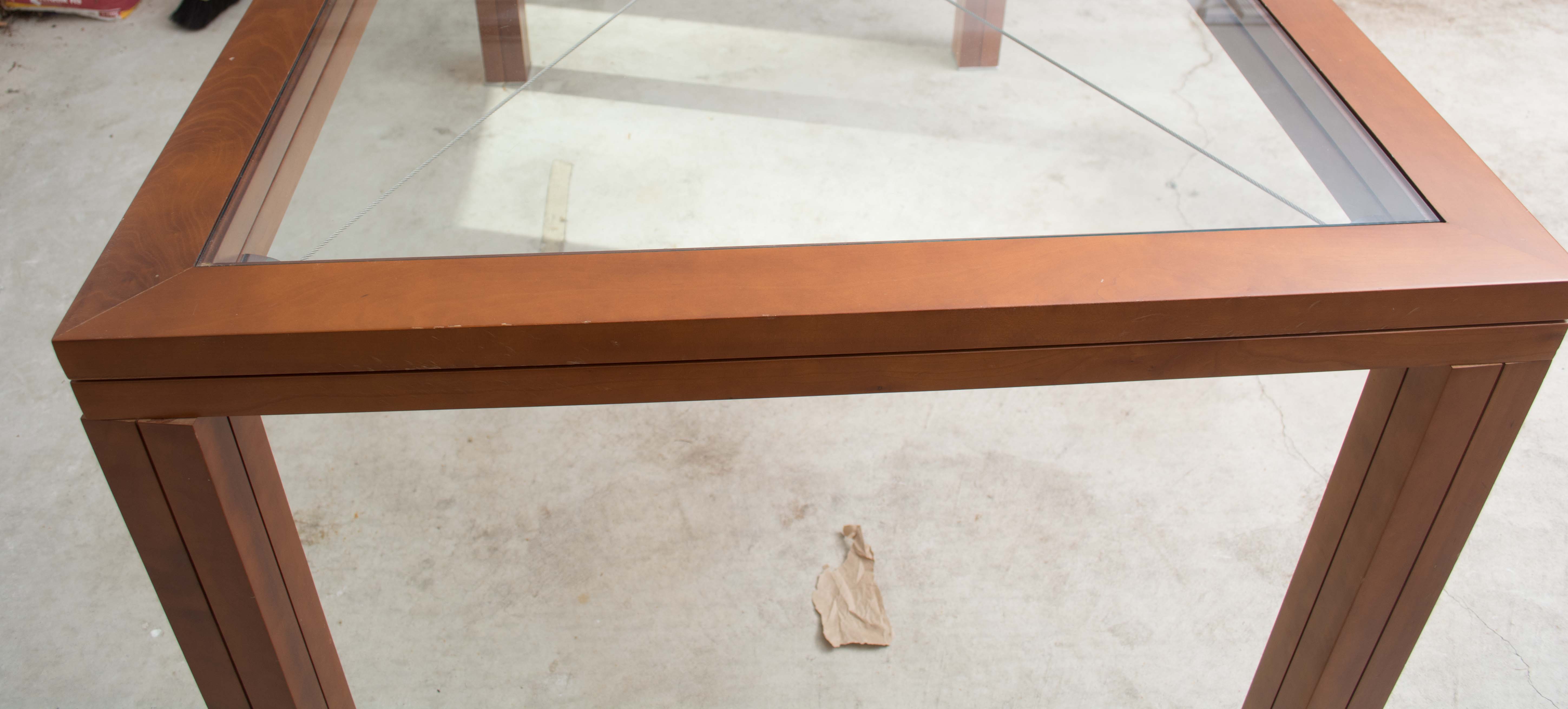 Modern Glass Dining Table by David Lange