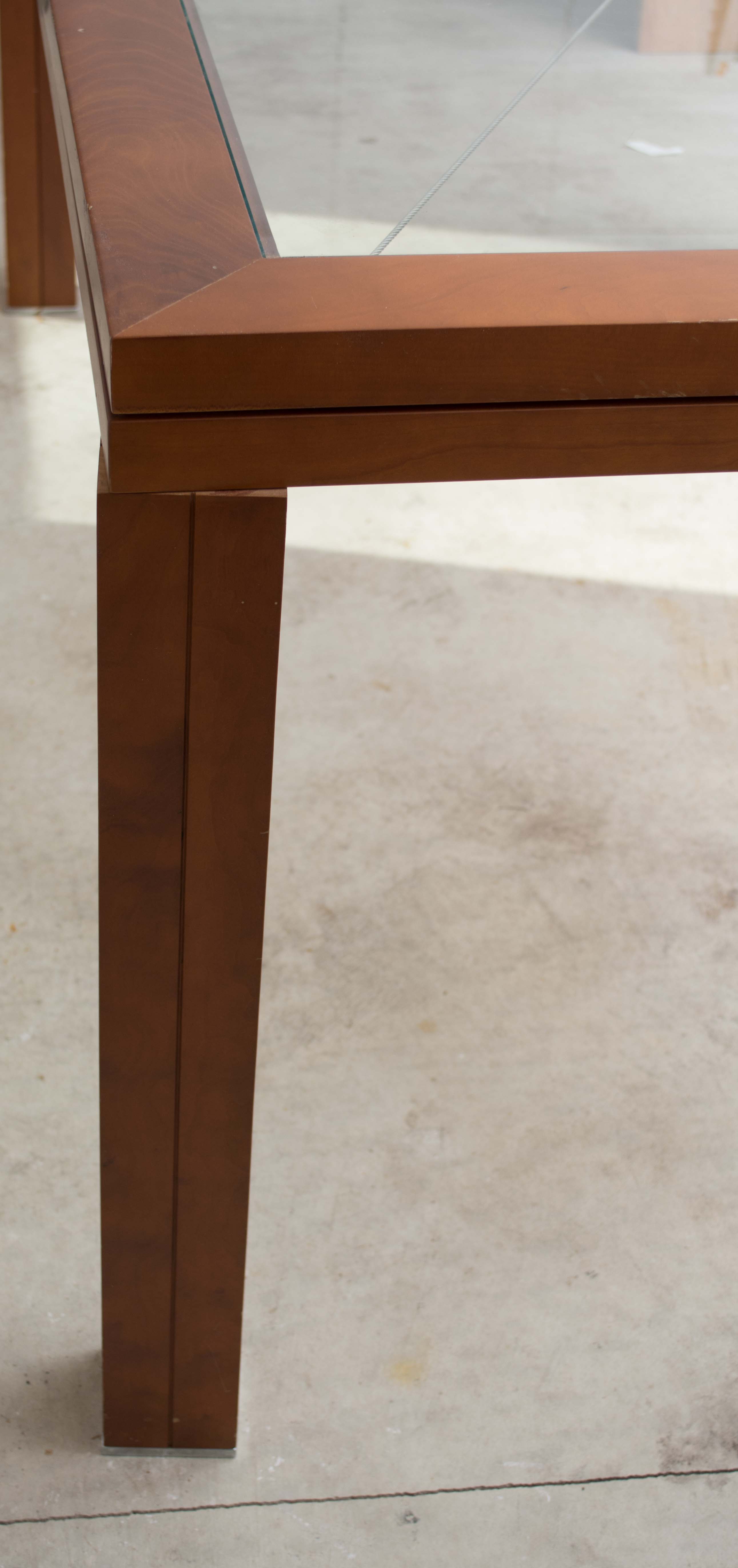 Modern Glass Dining Table by David Lange