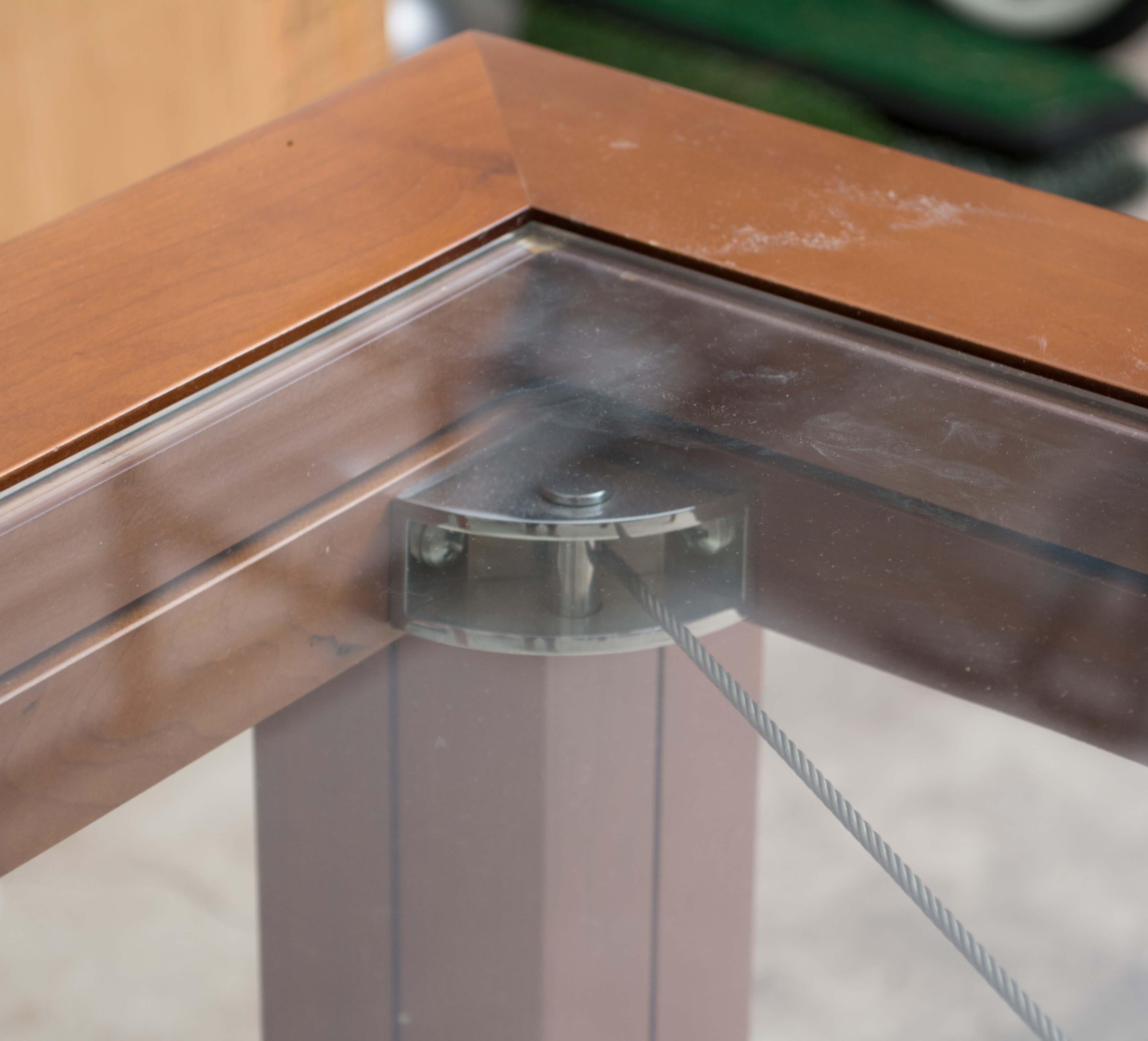 Modern Glass Dining Table by David Lange