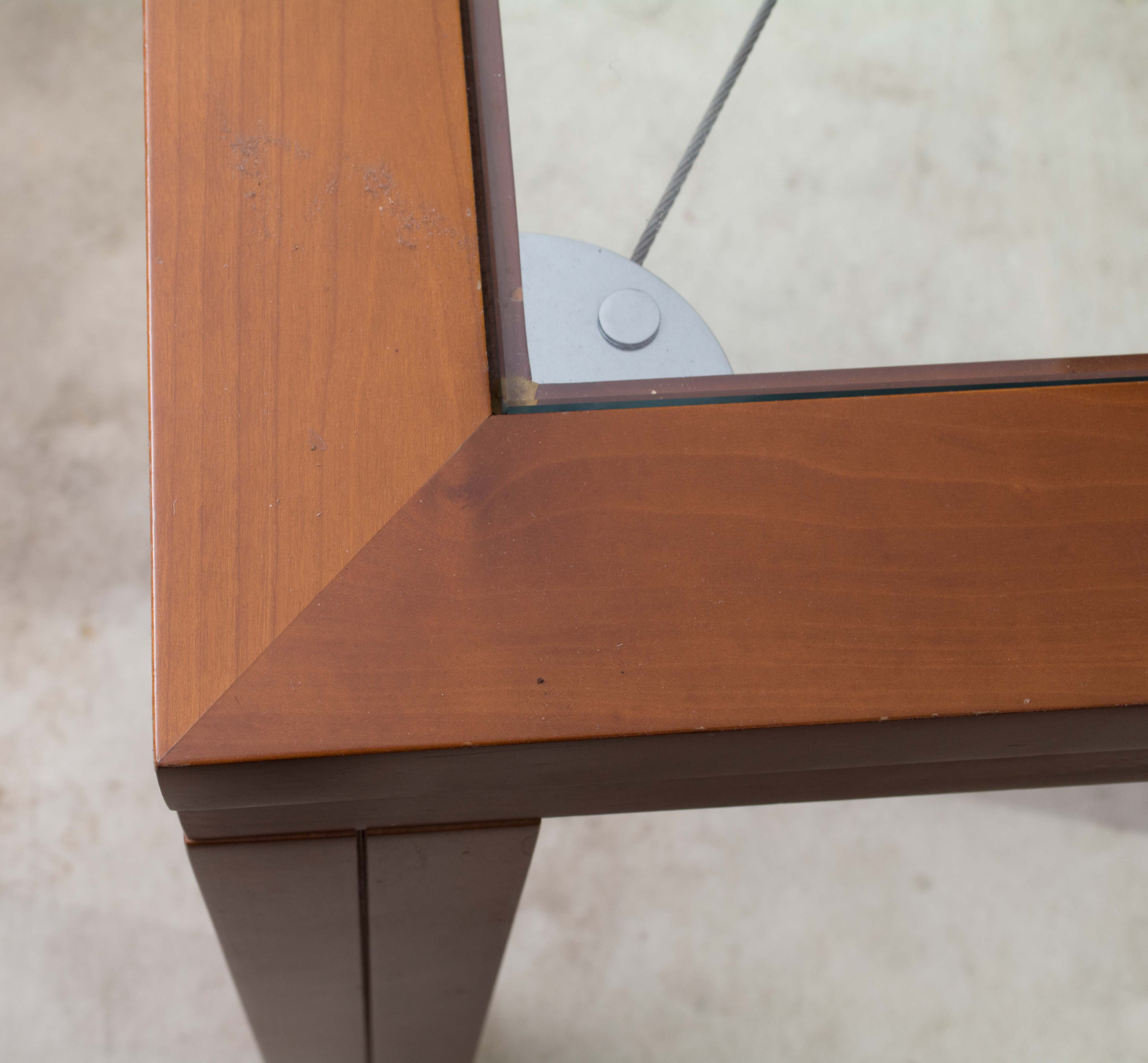 Modern Glass Dining Table by David Lange