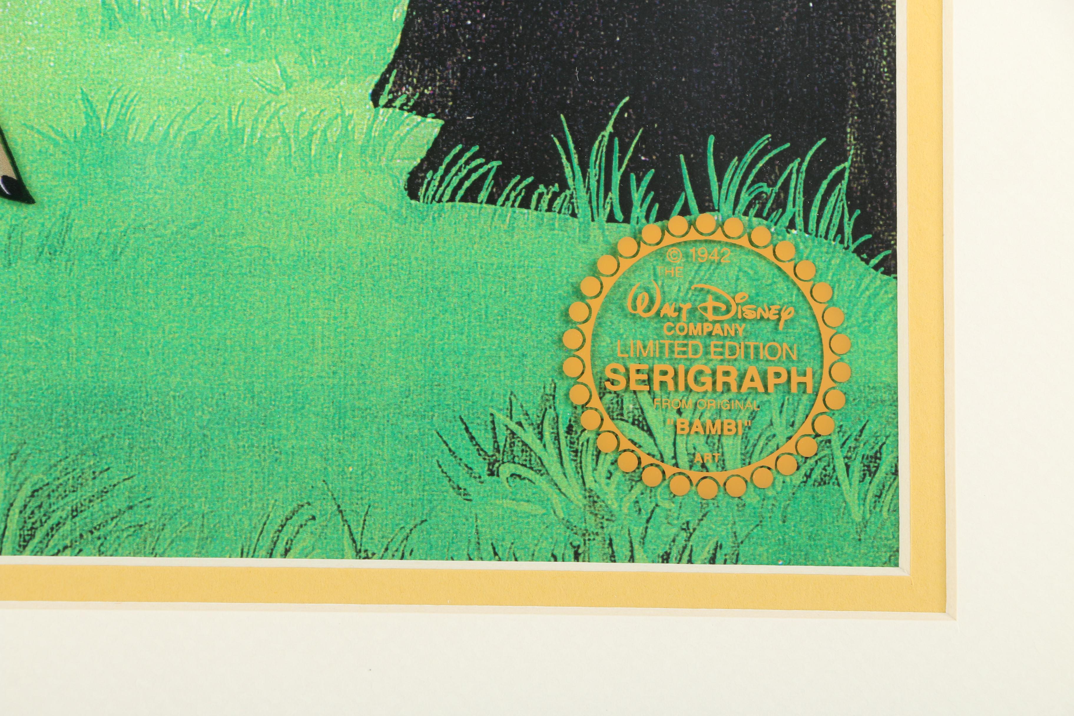 Walt Disney Studios Sericel From "Bambi"