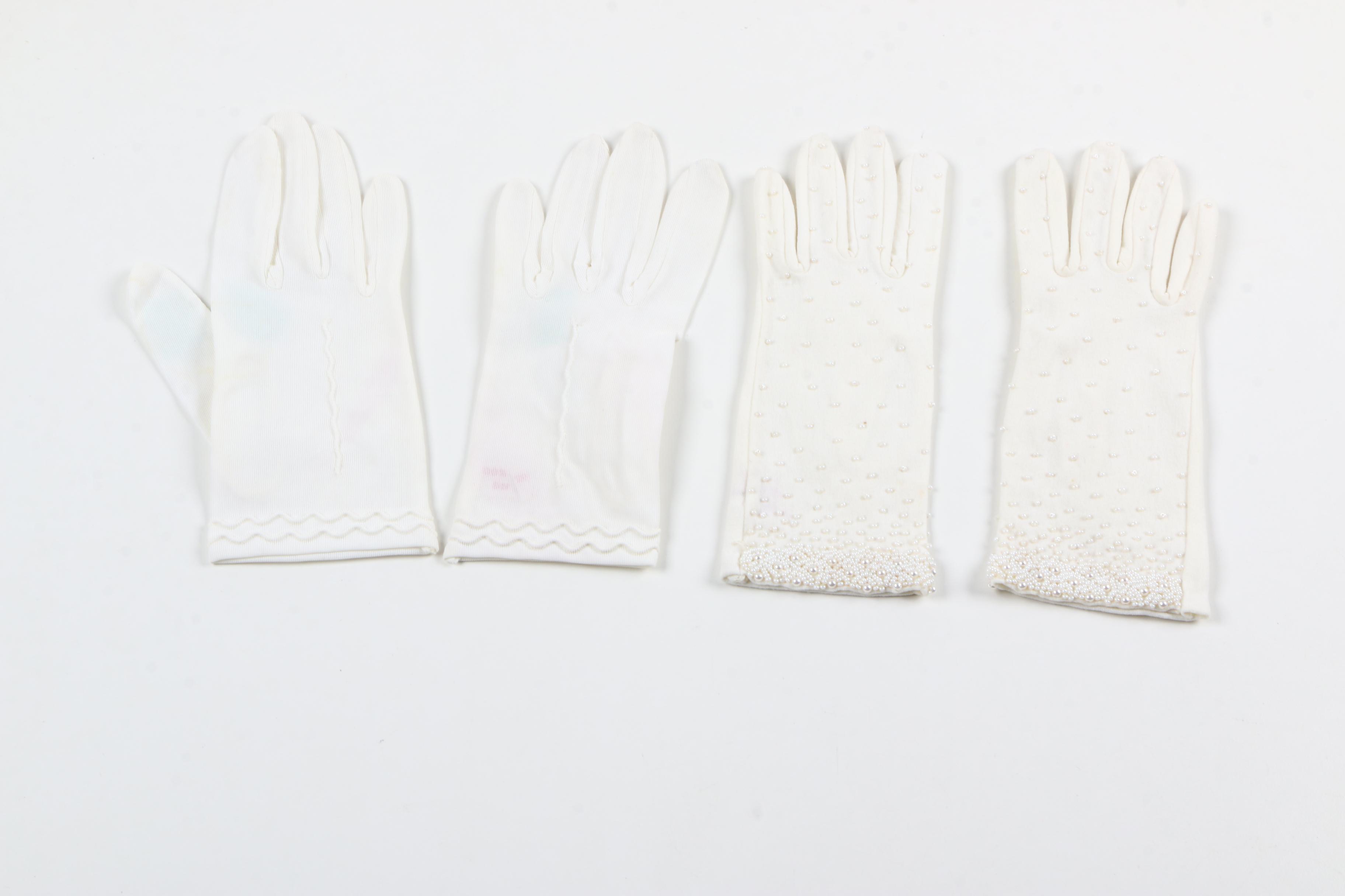 Women's Vintage Gloves Including Leather