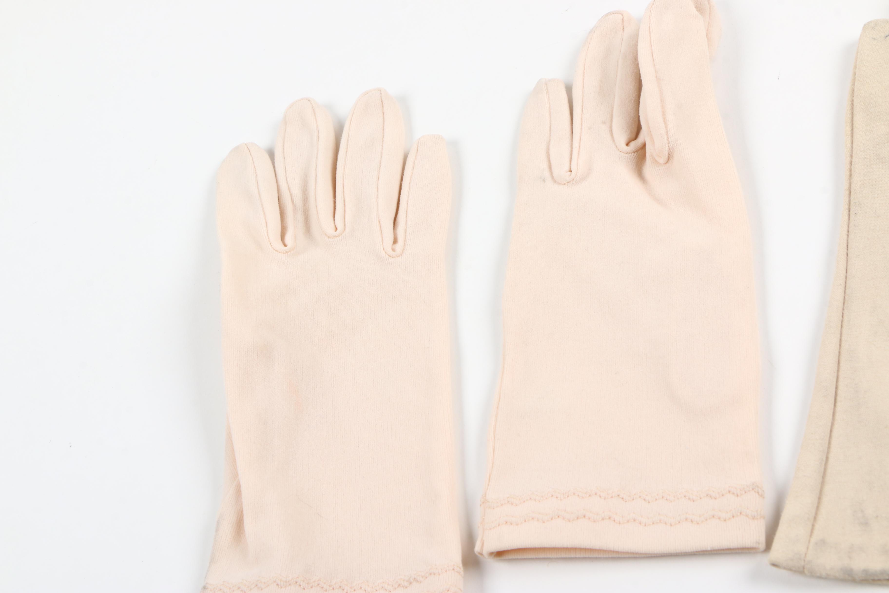 Women's Vintage Gloves Including Leather