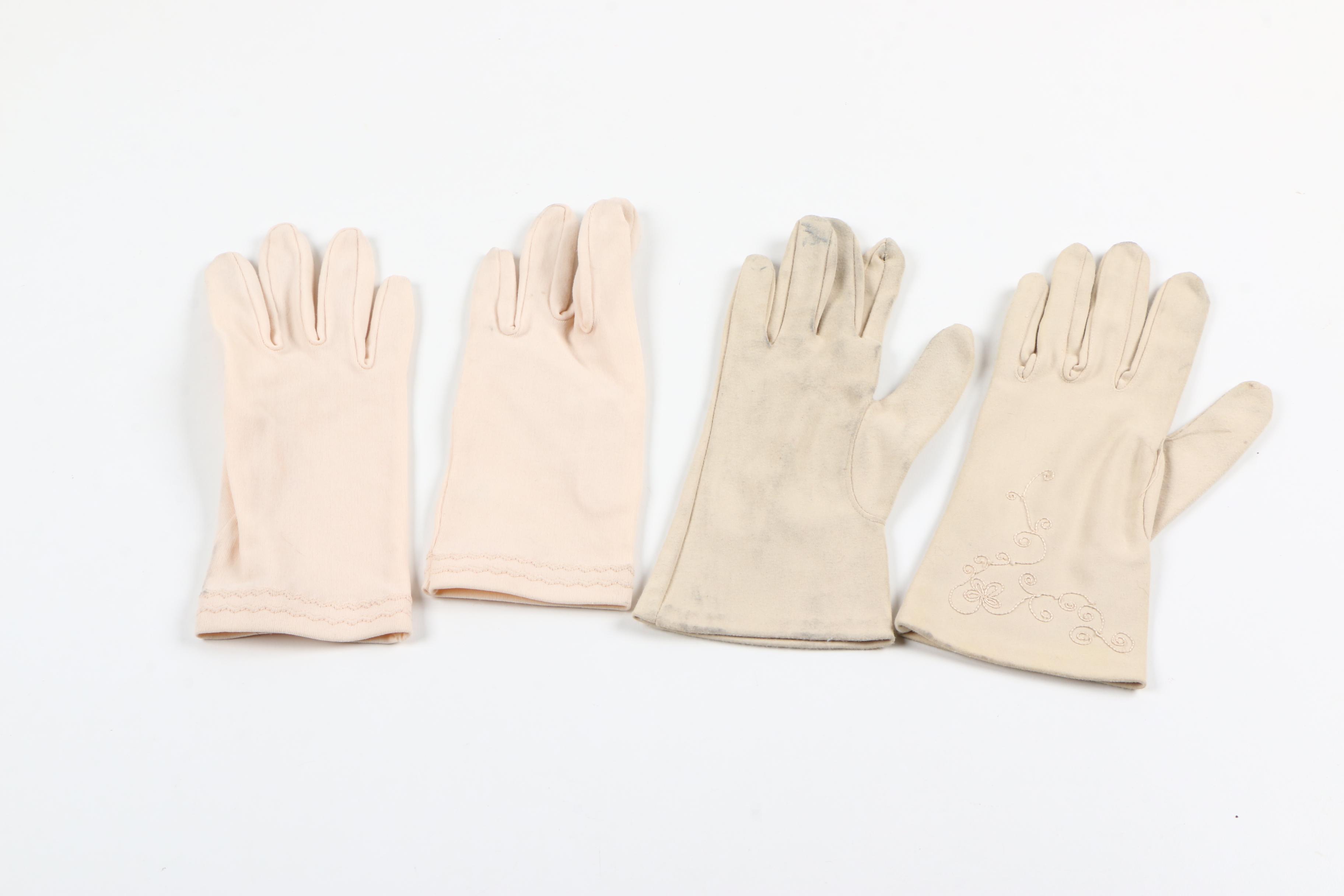 Women's Vintage Gloves Including Leather