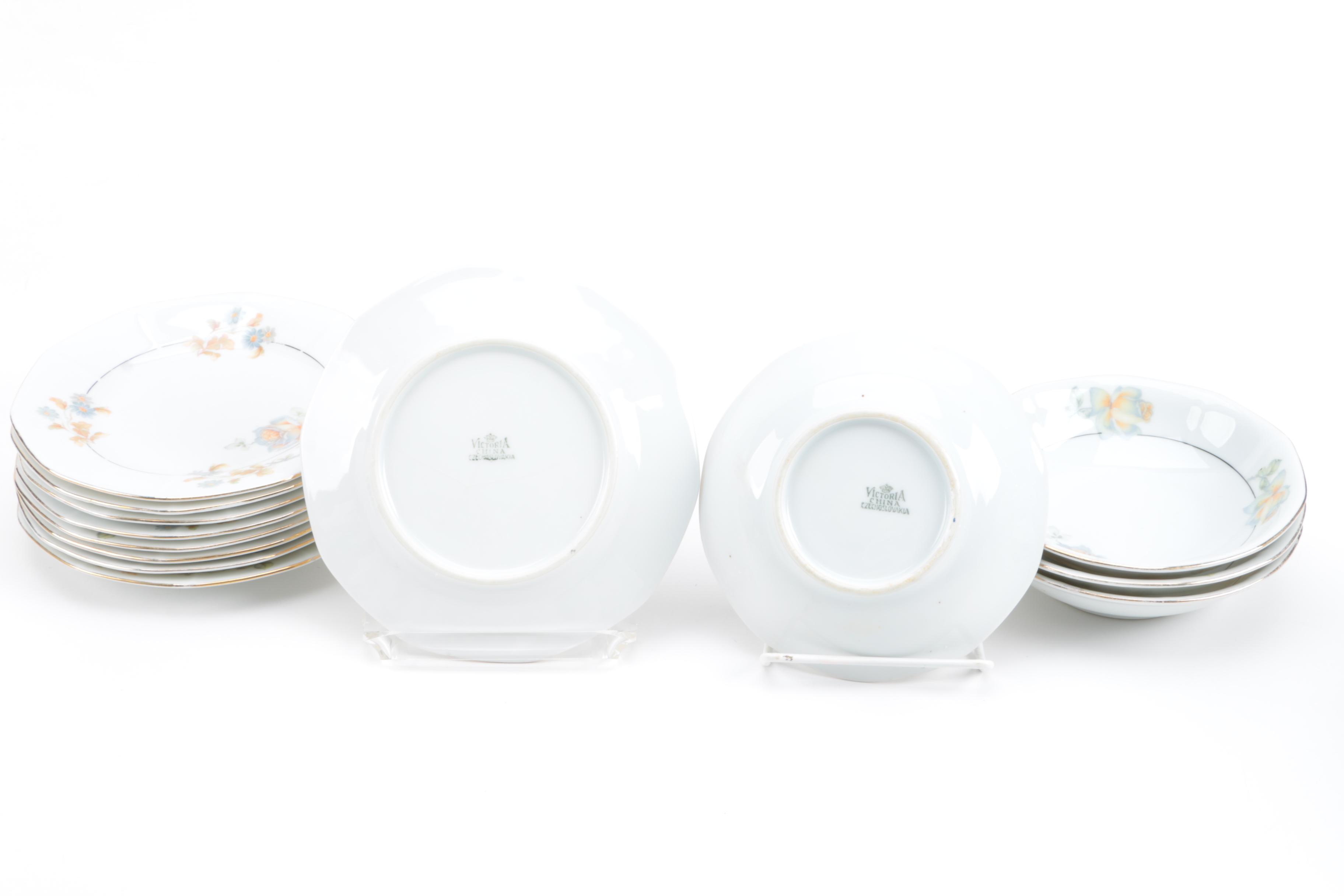 Vintage Victoria China Porcelain Tableware