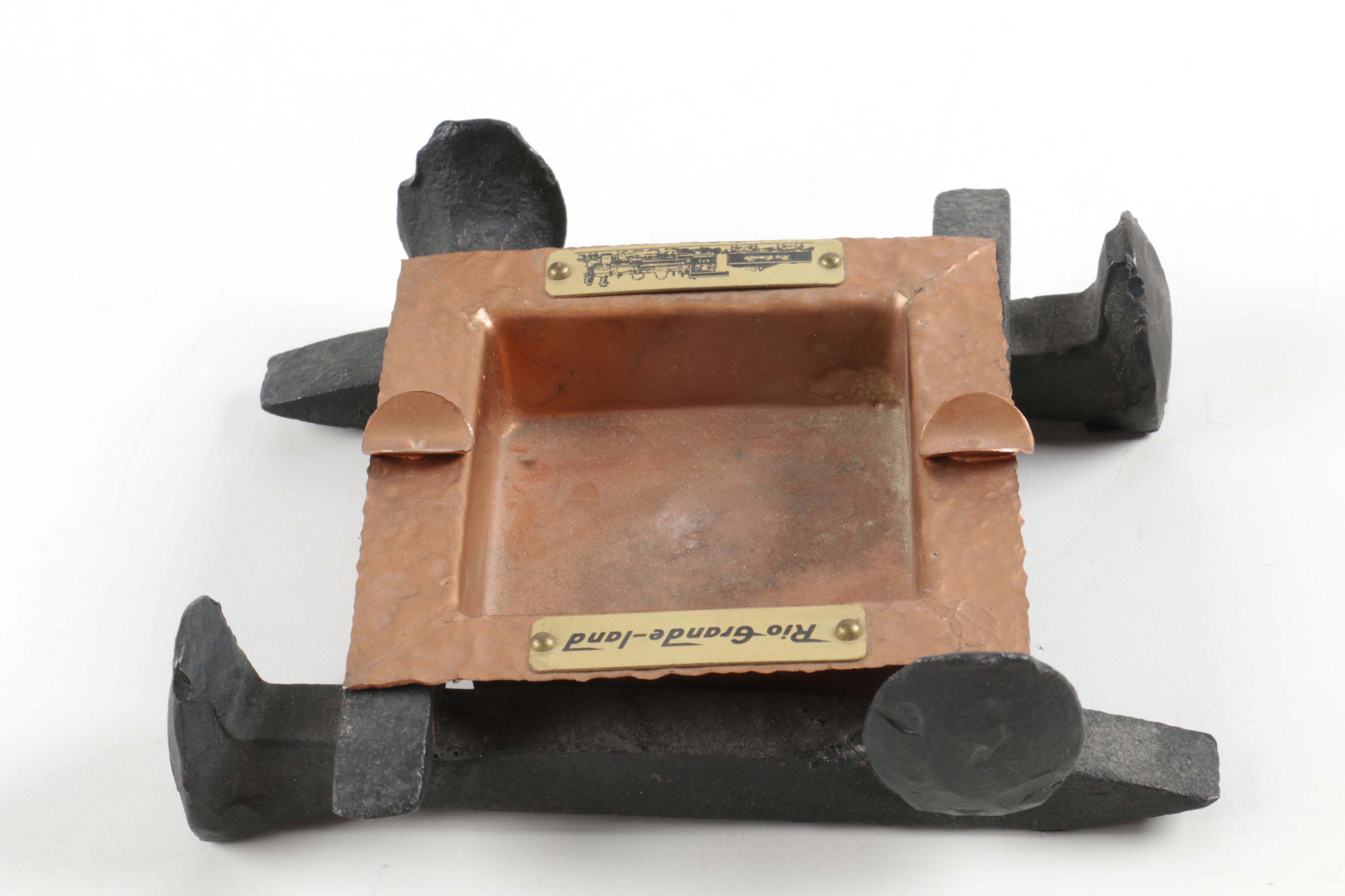 Hand Made Railroad Spike Ash Receiver