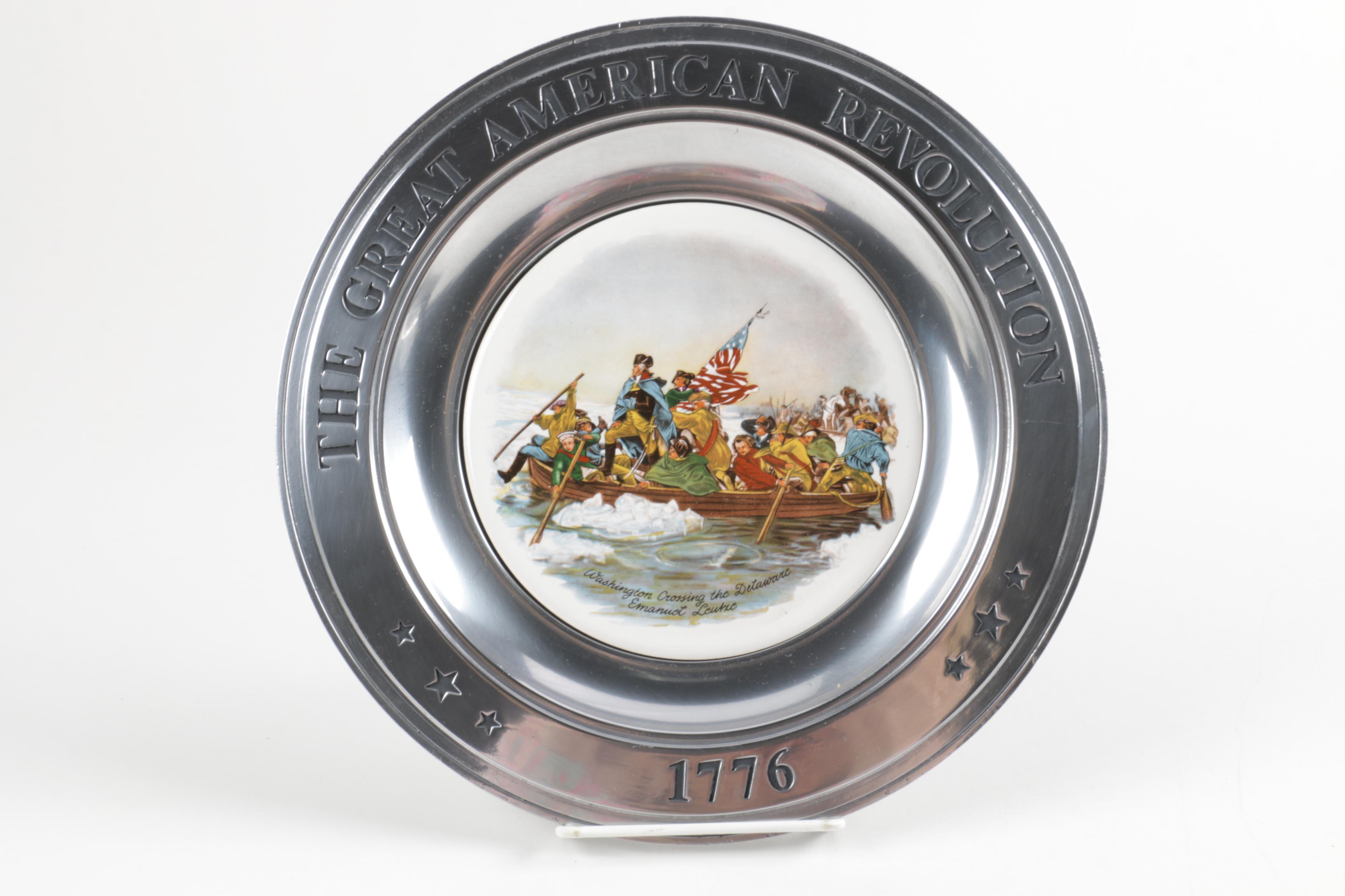 Williamsport Foundry Great American Revolution Pewter Plates
