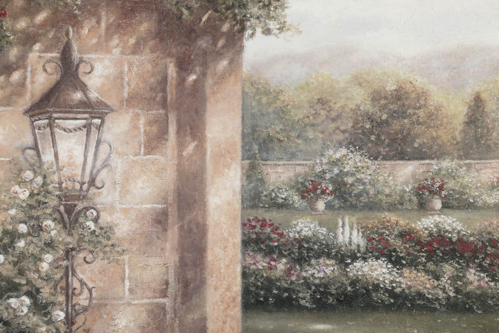 Offset Lithograph on Board After Betsy Brown "Evening in the Conservatory"