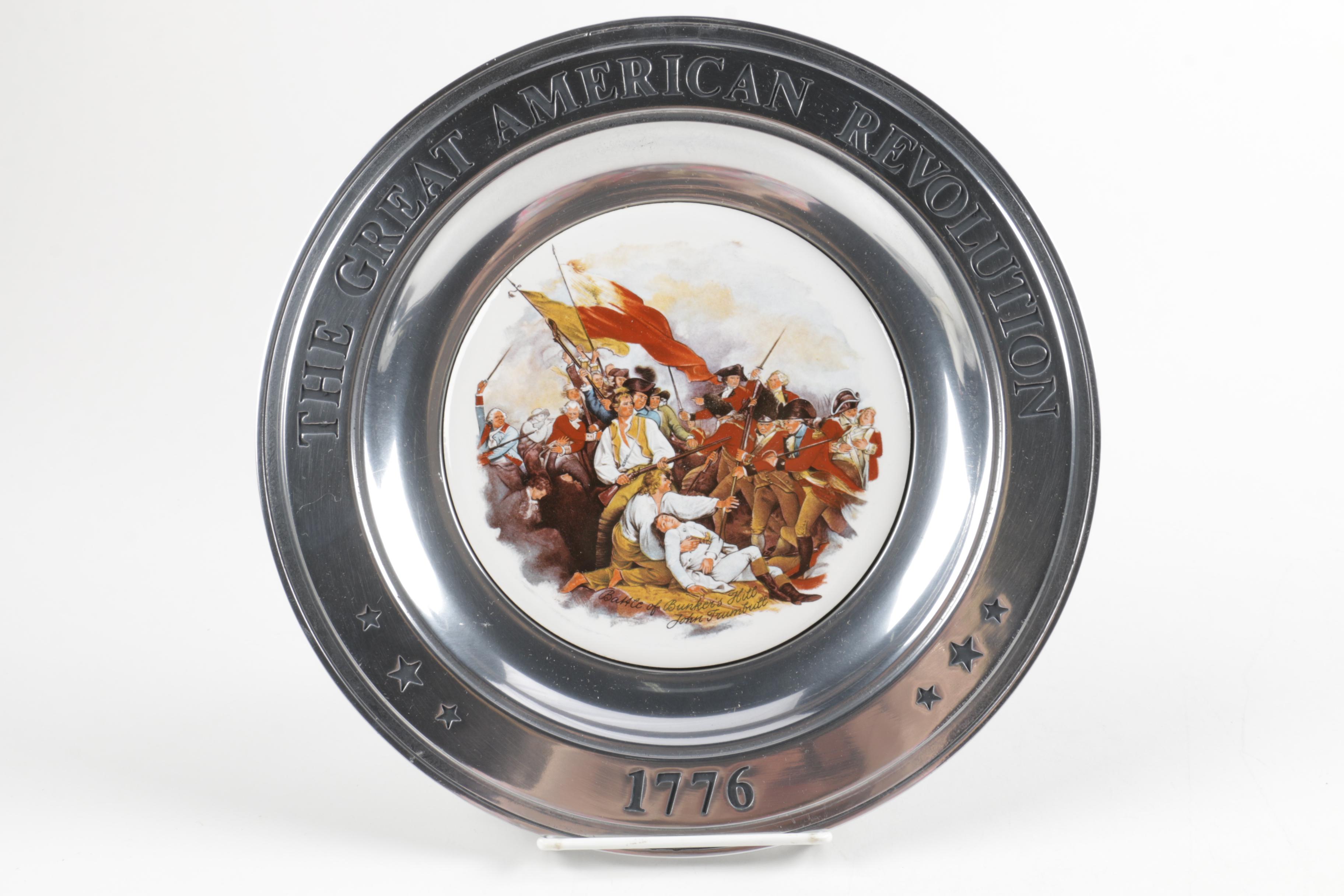 Williamsport Foundry Great American Revolution Pewter Plates