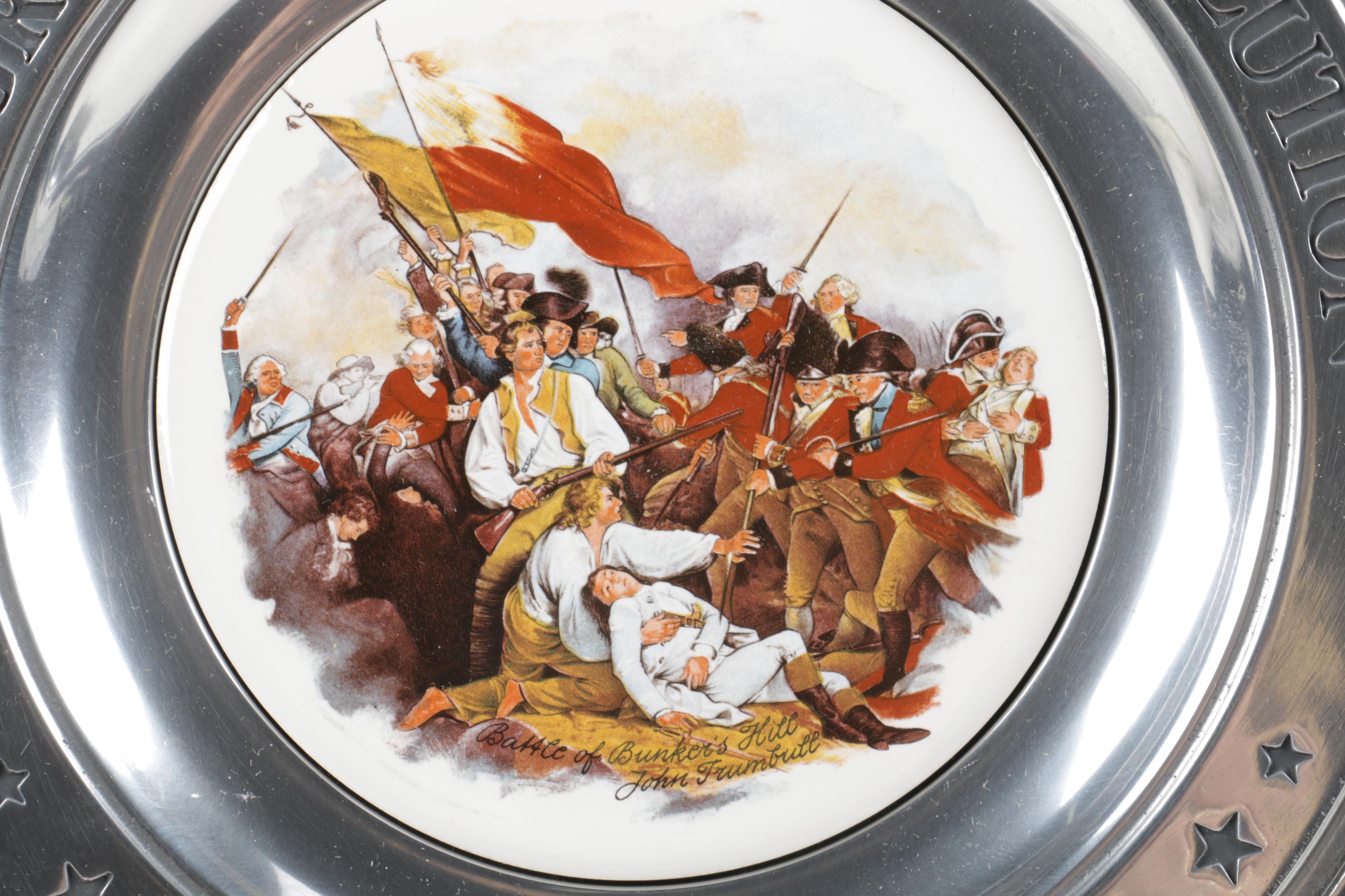 Williamsport Foundry Great American Revolution Pewter Plates