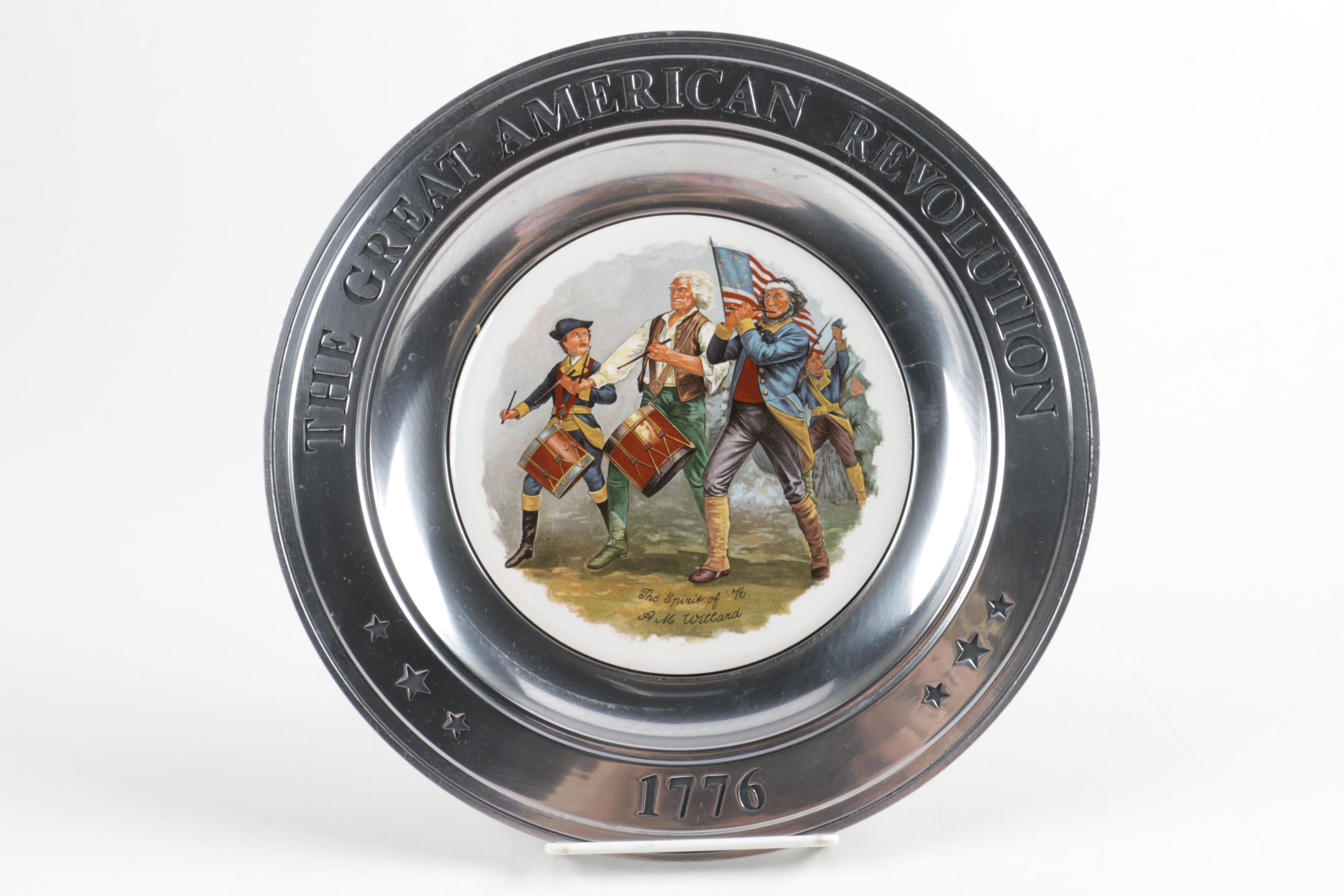 Williamsport Foundry Great American Revolution Pewter Plates