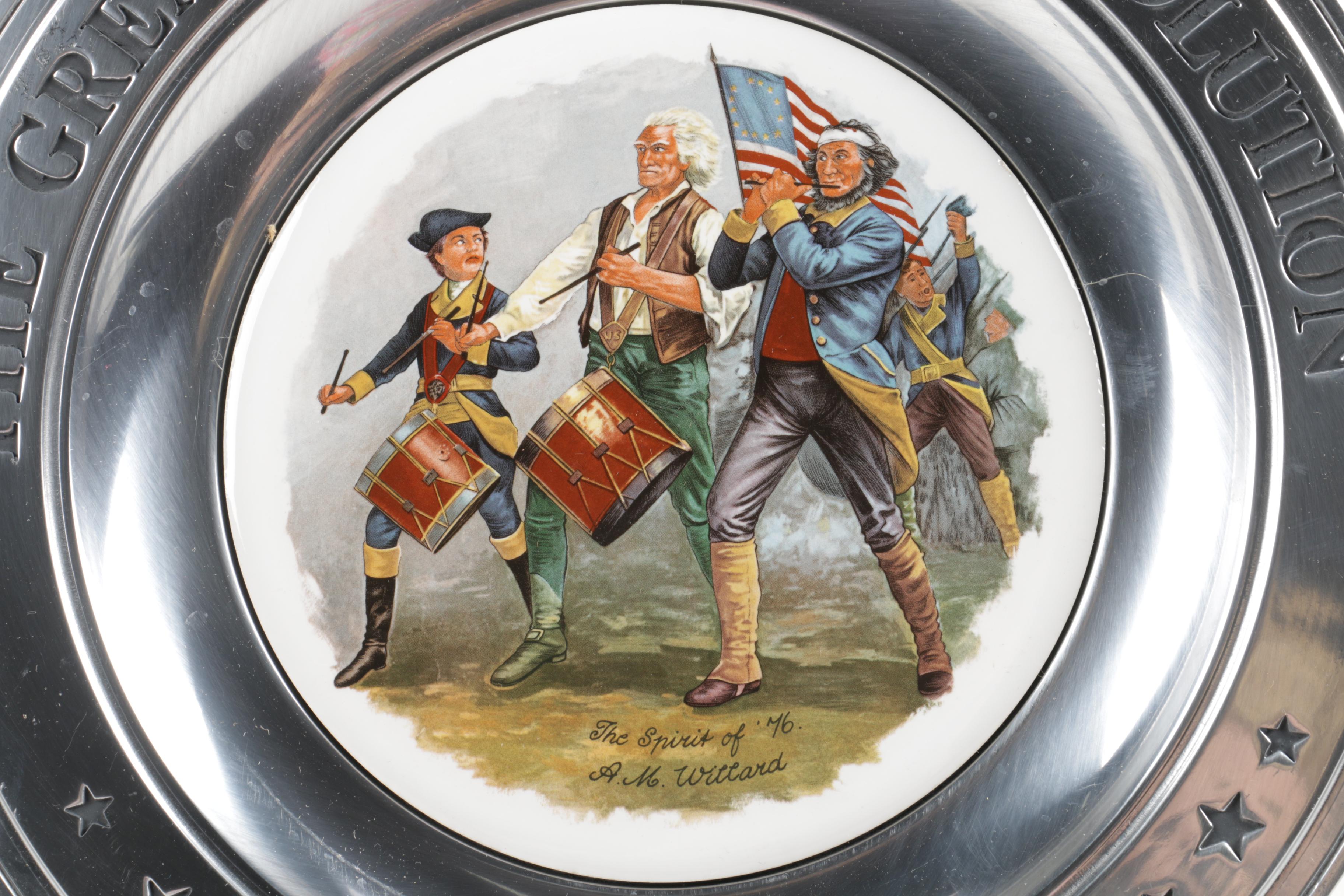 Williamsport Foundry Great American Revolution Pewter Plates