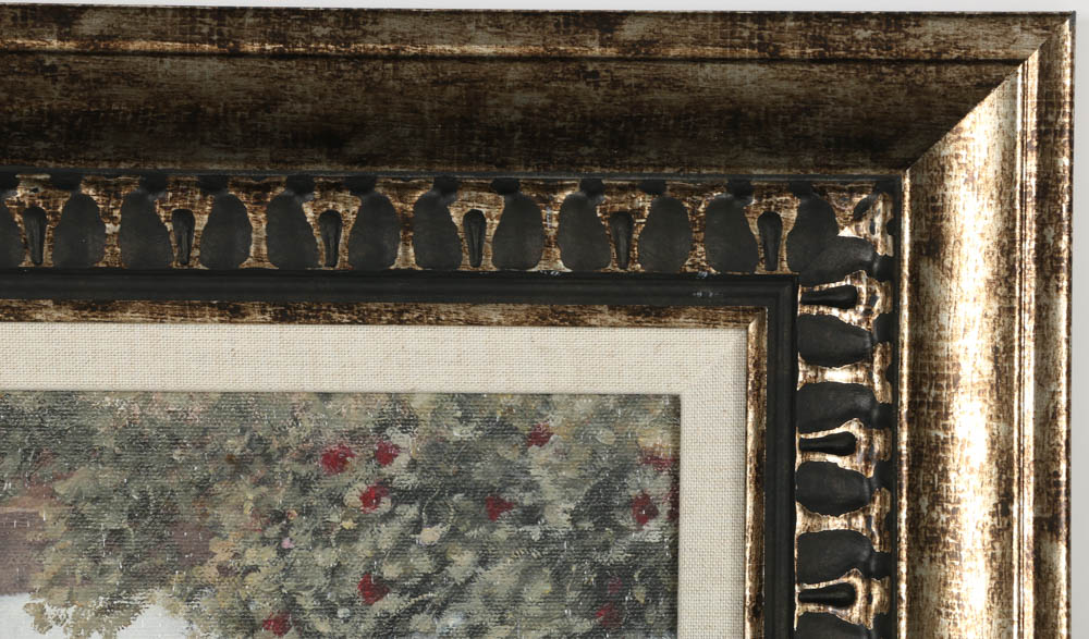 Offset Lithograph on Board After Betsy Brown "Evening in the Conservatory"