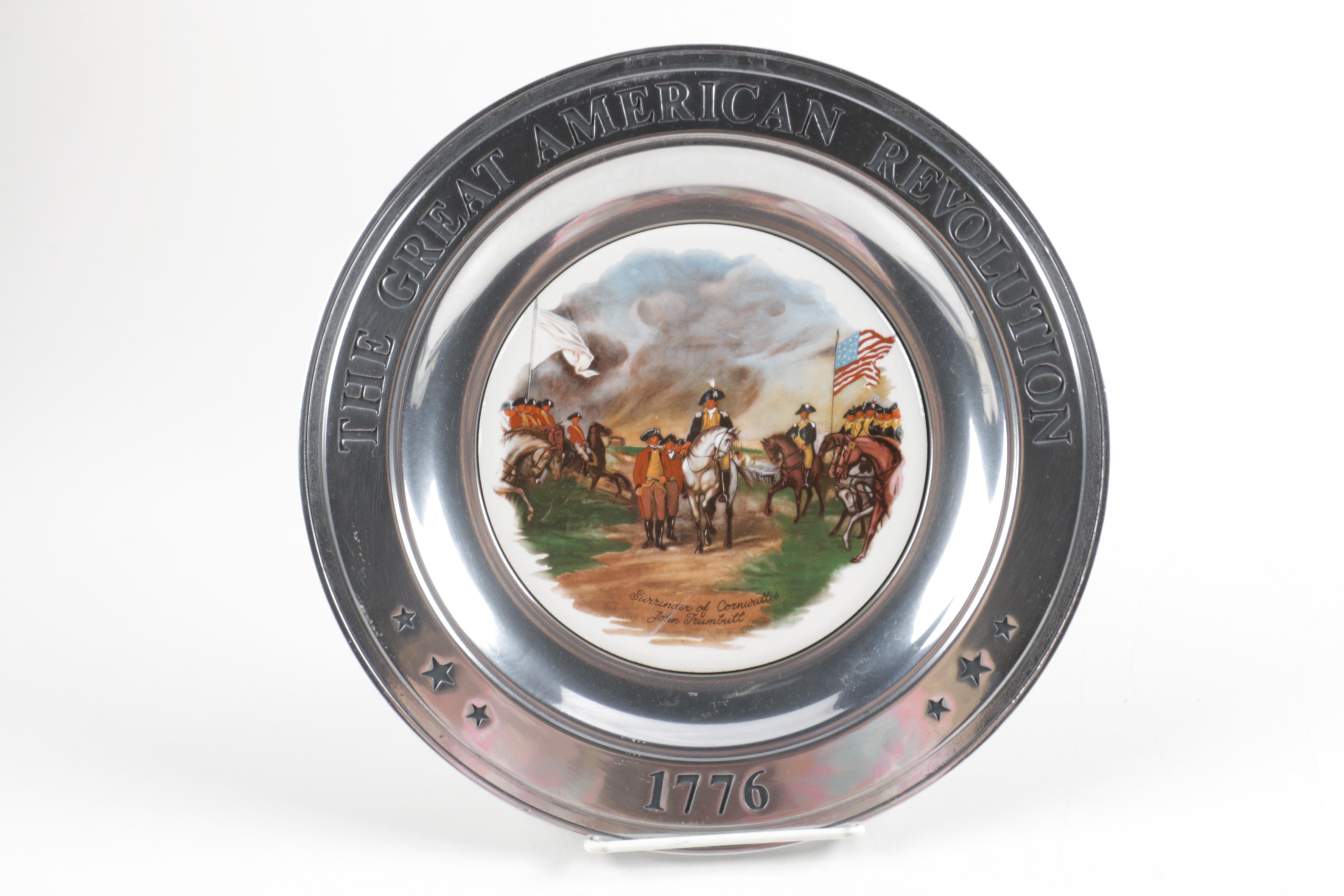 Williamsport Foundry Great American Revolution Pewter Plates