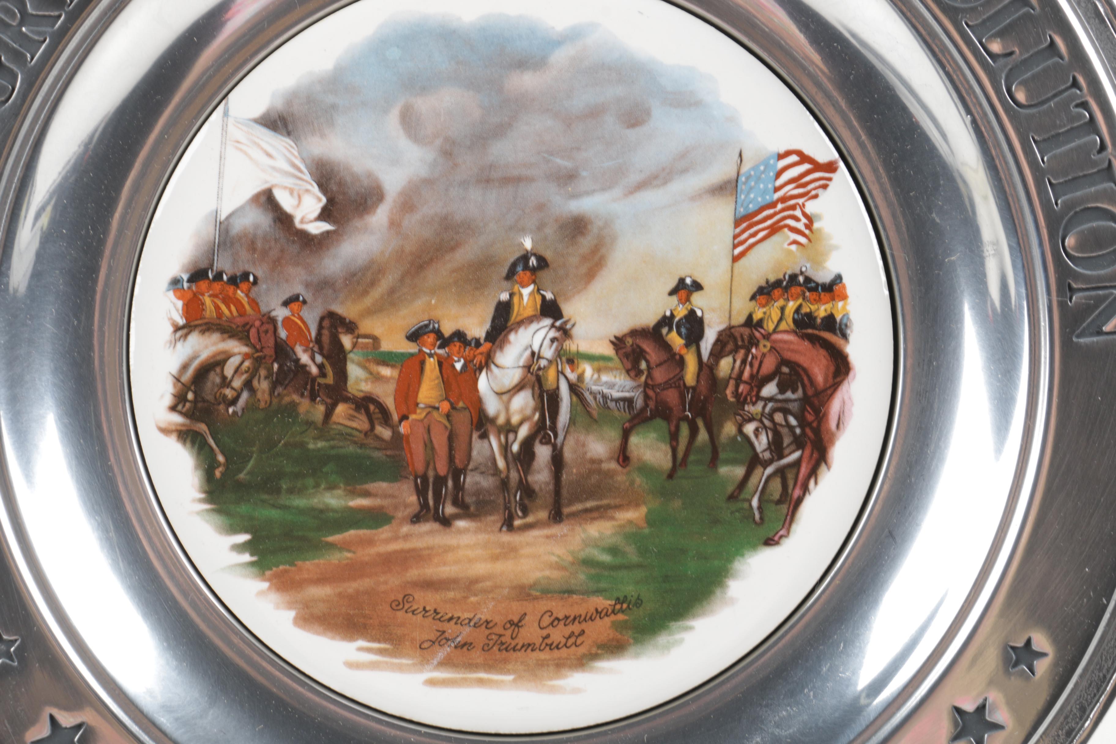 Williamsport Foundry Great American Revolution Pewter Plates