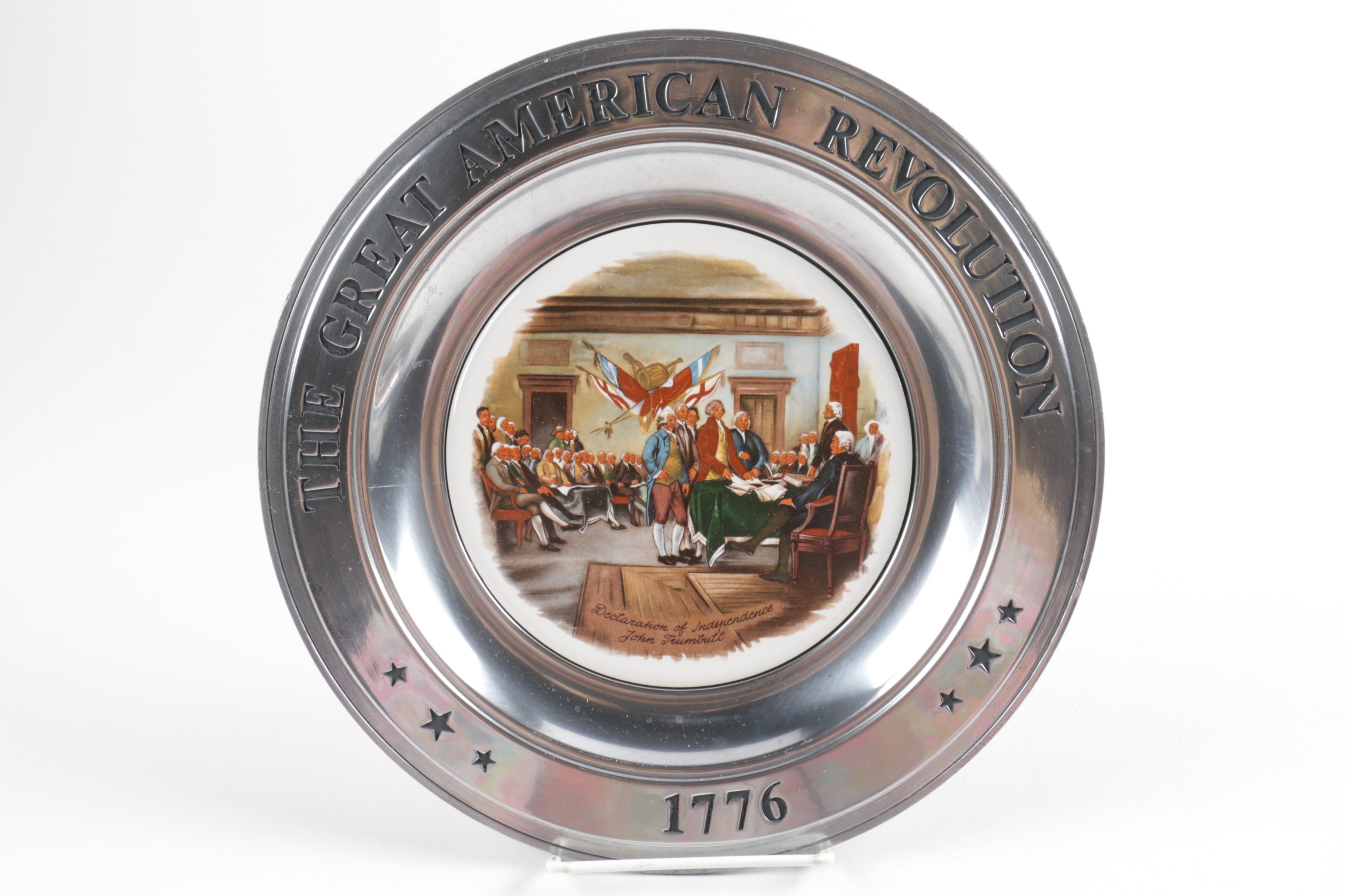 Williamsport Foundry Great American Revolution Pewter Plates