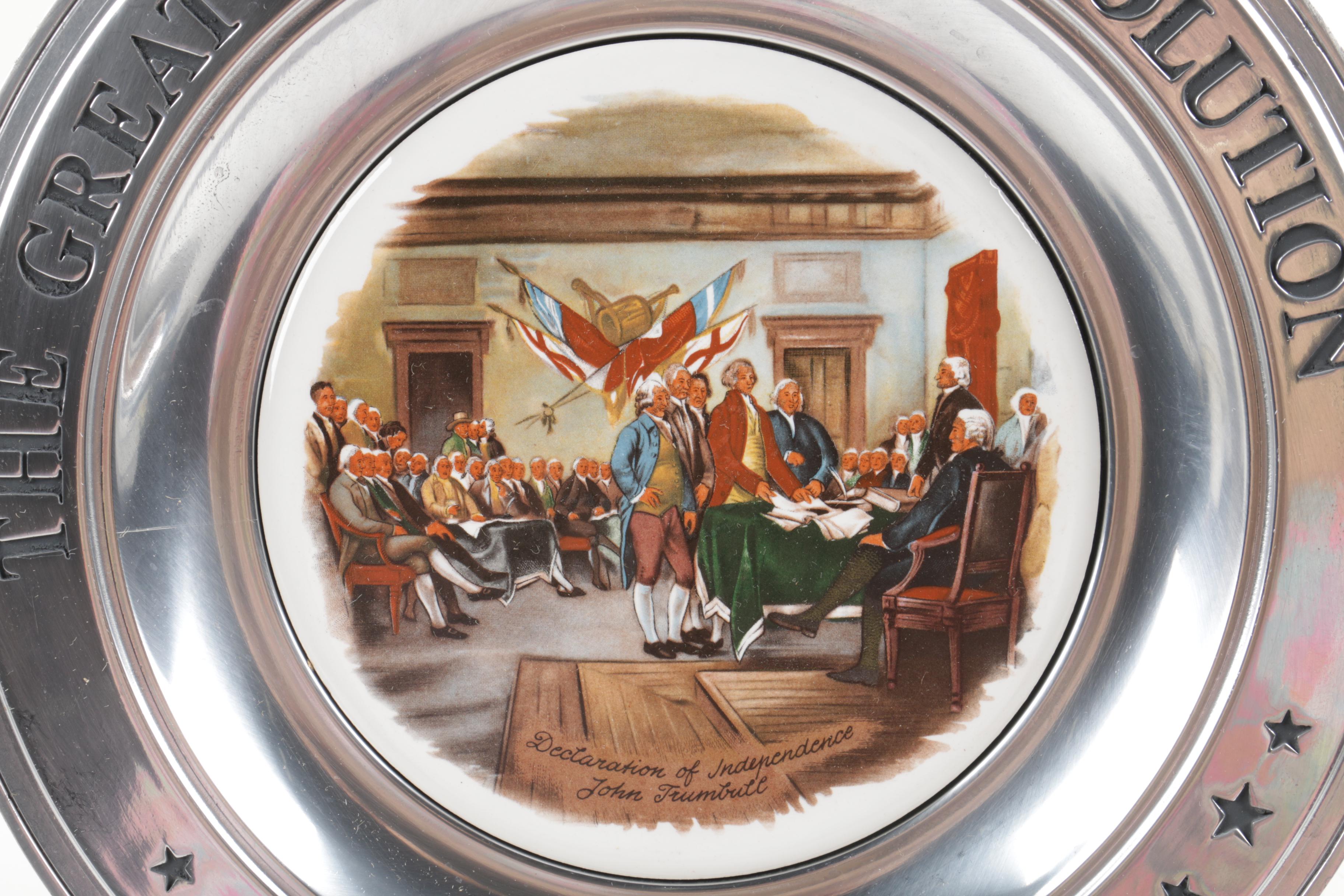Williamsport Foundry Great American Revolution Pewter Plates
