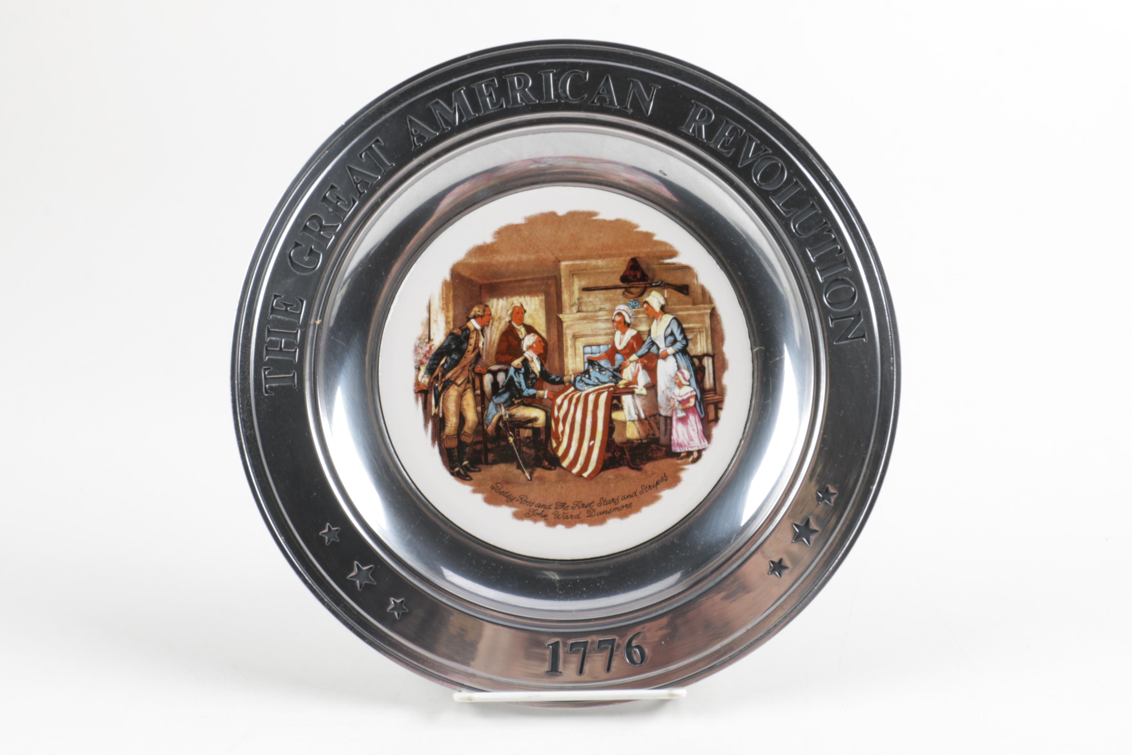 Williamsport Foundry Great American Revolution Pewter Plates
