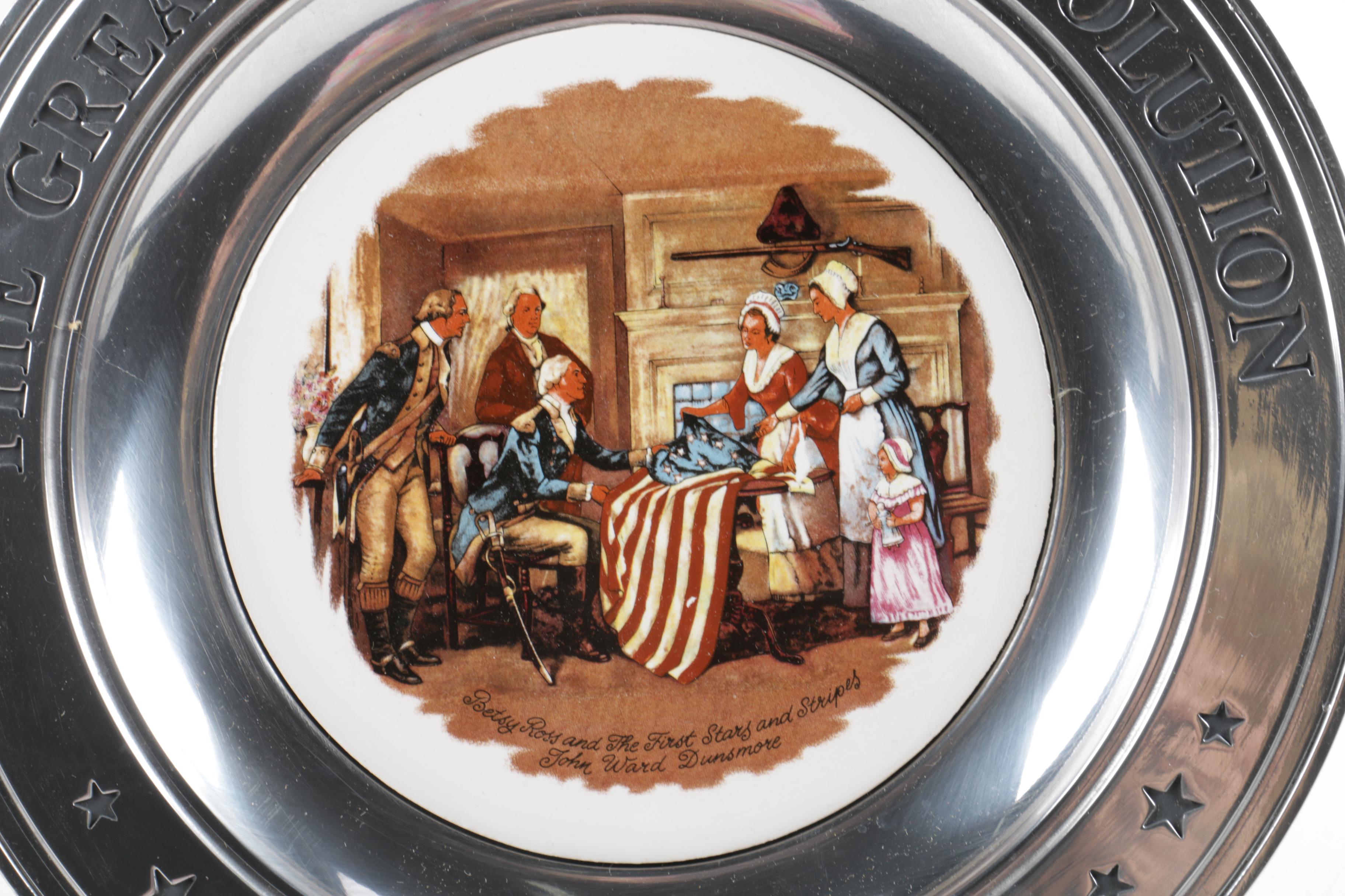 Williamsport Foundry Great American Revolution Pewter Plates
