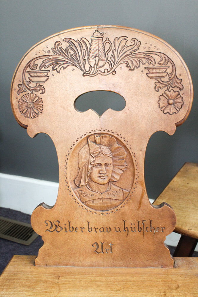 Antique South German Beech Fratzenstühle