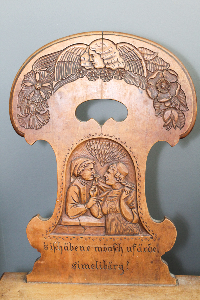 Antique South German Beech Fratzenstühle